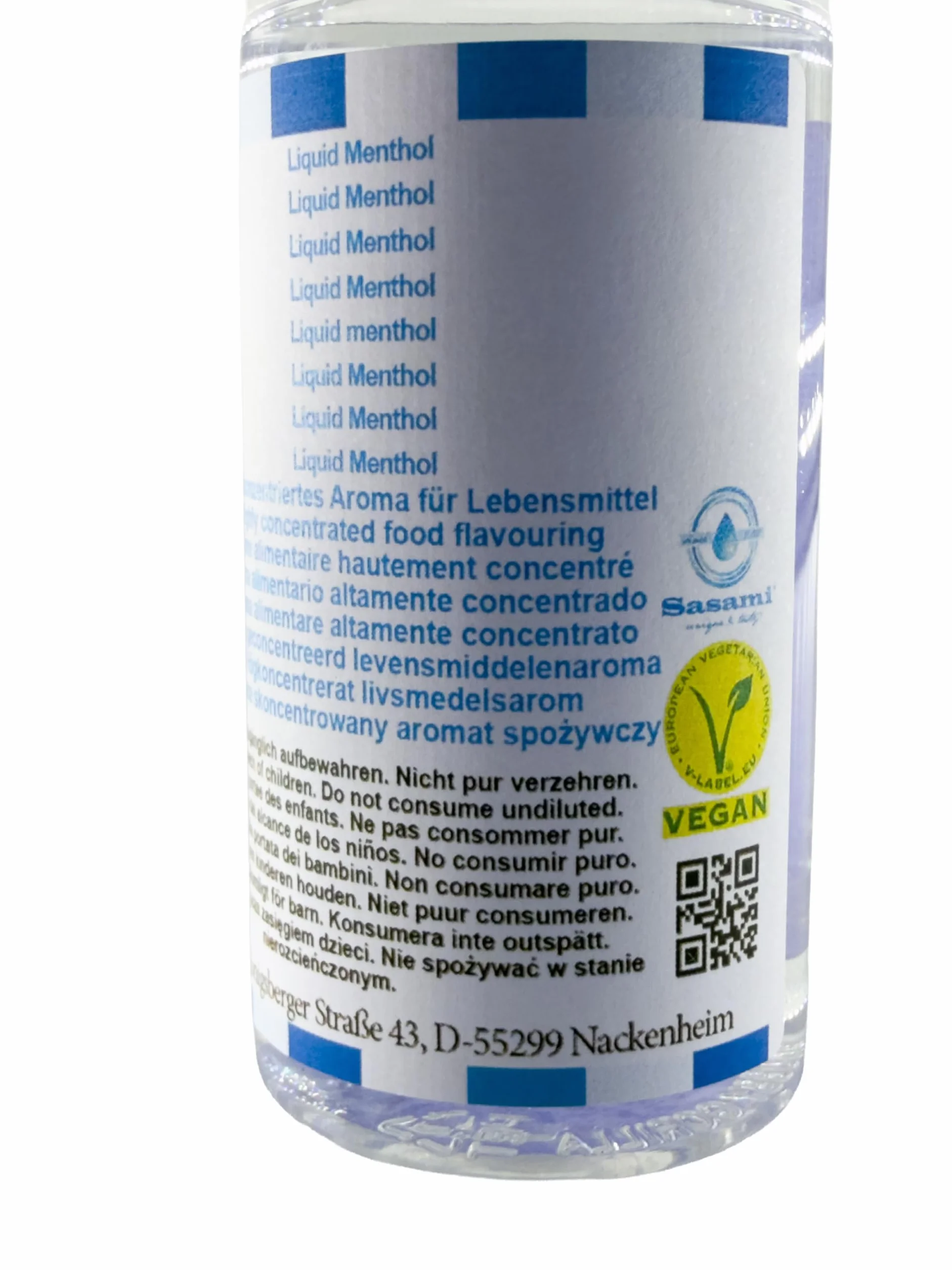 Liquid Menthol aroma concentrado - Vegano - Sasami - 10ml