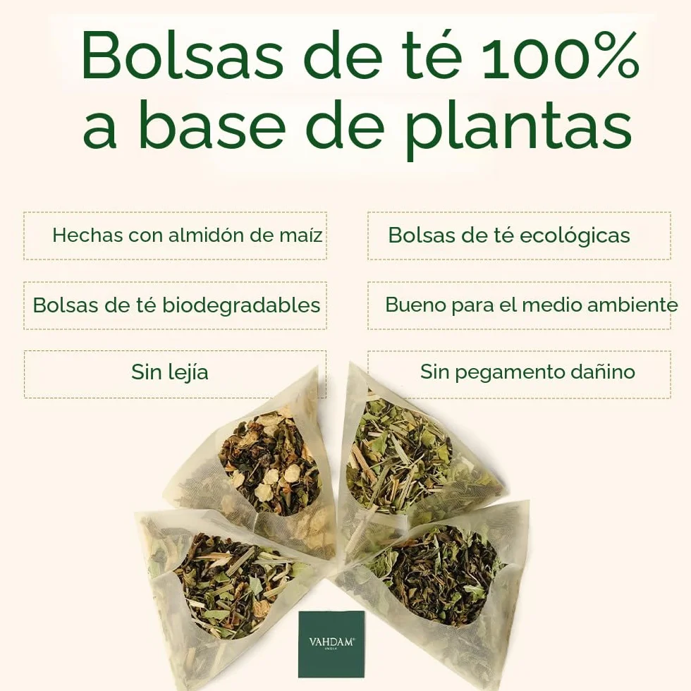 VAHDAM, Original Masala Chai Té (30 Piramidales Bolsitas De Té) Masala Chai | Bolsa De Con Especias Chai | 100% Pura Y Natural | Caliente, Frío O Como Kombucha
