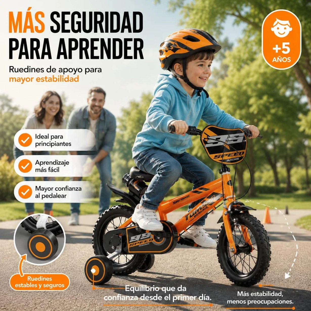 TOIMSA Bicicleta 12" Speed Racing