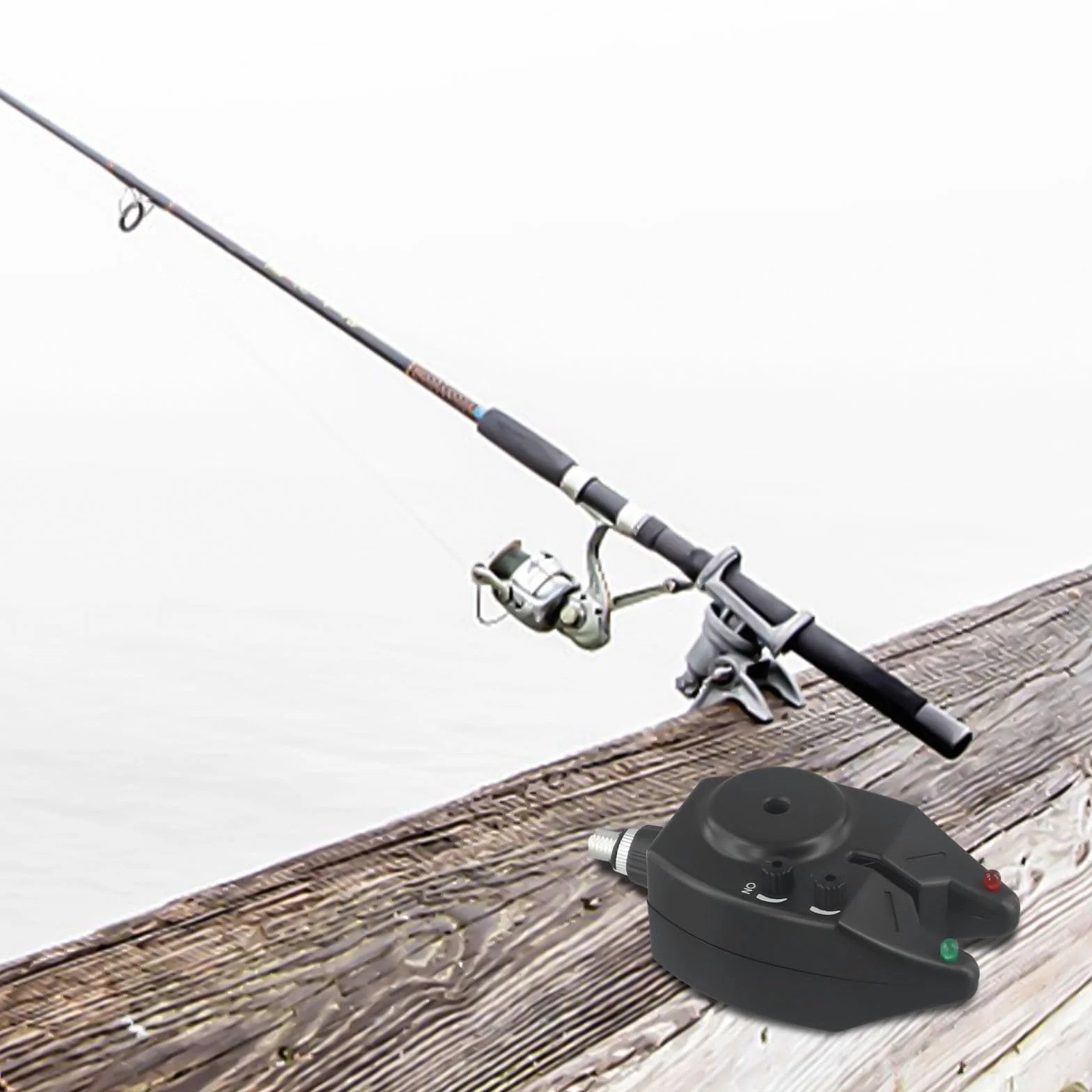 Indicador electrónico de mordida de pesca de carpa ABS impermeable con alertas de sonido