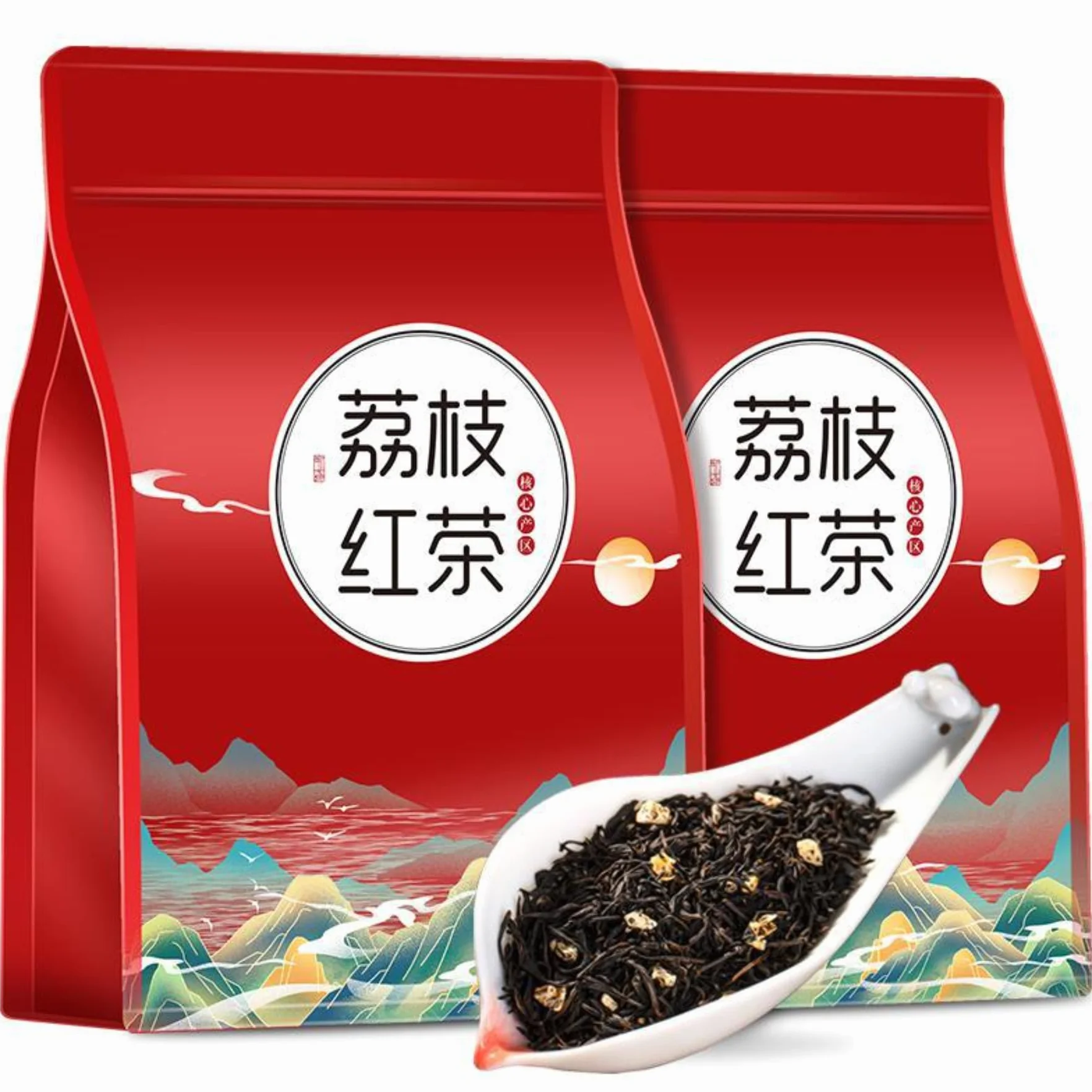 WuyiMountain Fuerte Aroma Lichi Té Negro - Rico Y Dulce, El Encanto De La Mezcla De Frutas Y Té