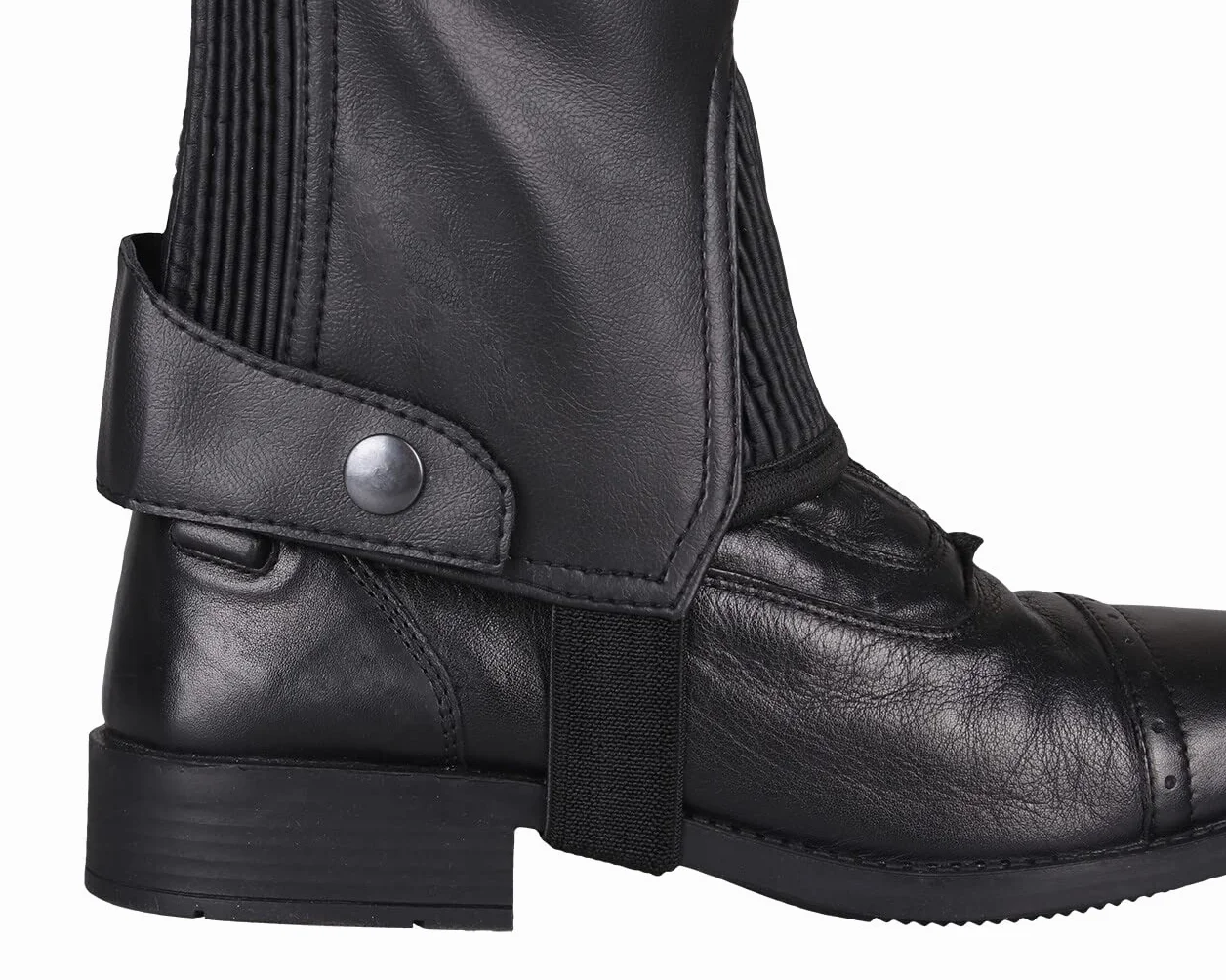 QHP Chaps Shimmer Junior Negro Brillo