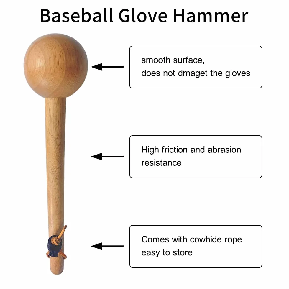 Martillo de Béisbol Mazo Guante en Forma de Bola Resistente a la Frotamiento para Romper Guante