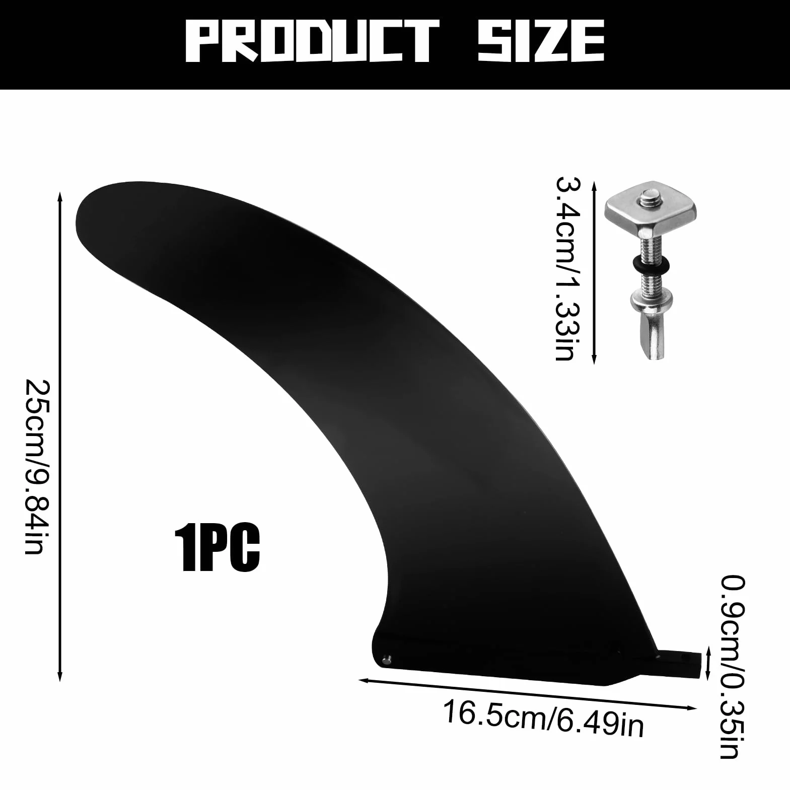 Aletas de Tabla de Surf Desmontables de Nylon Resistente para Surfboards y Paddleboards