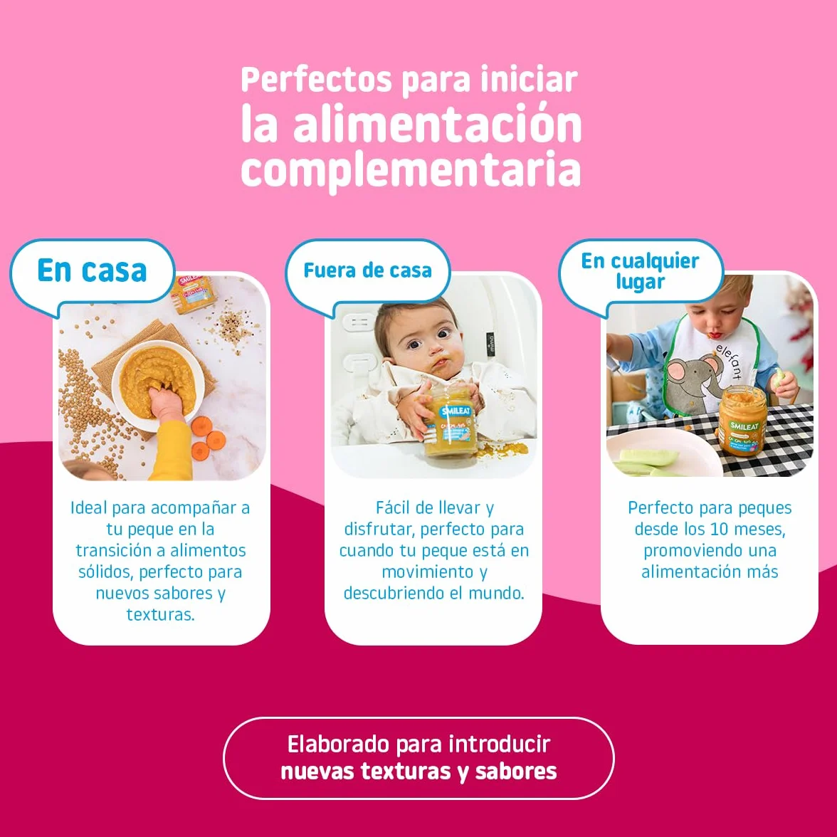 Smileat Tarritos de Lenteja Roja con Quinoa Ecológico Sin Azúcar Añadido Pack 4 x 230g 920g