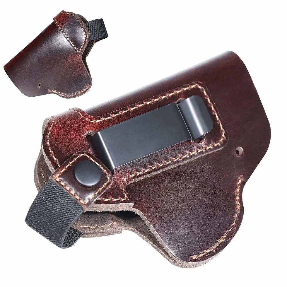 Funda de Cuero para Pistola Oculta con Cinturón Táctica