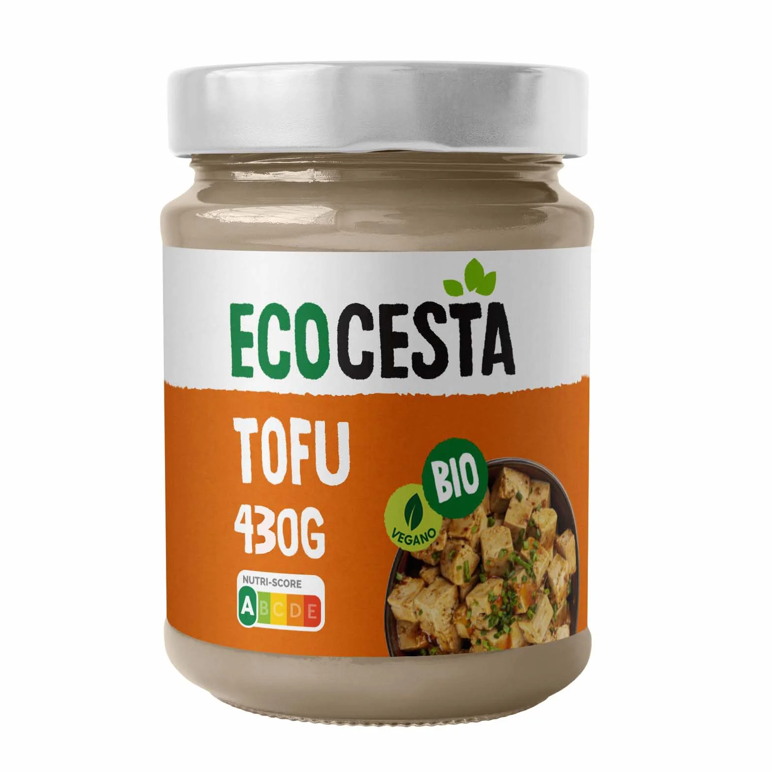 ECOCESTA MEJOR CADA DIA - Tofu Ecológico - Bote de 430 g - Apto para Veganos - Ayuda a Cuidar la Flora Intestinal - Alto Contenido en Proteínas - Indicada como Alternativa Vegetal a la Carne