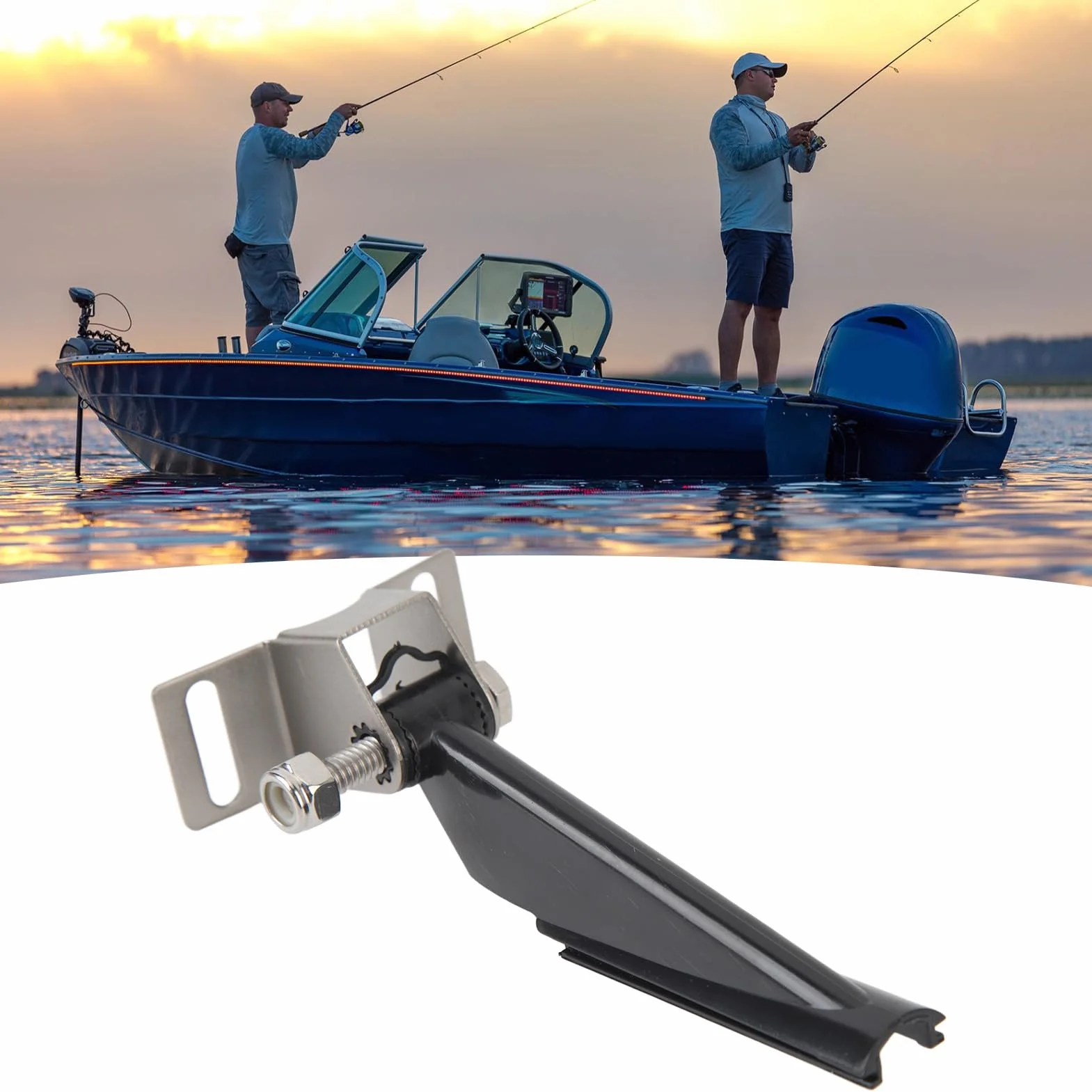 Soporte de Transductor de Metal, Kit de Montaje Fuerte a Prueba de Golpes para Lowrance
