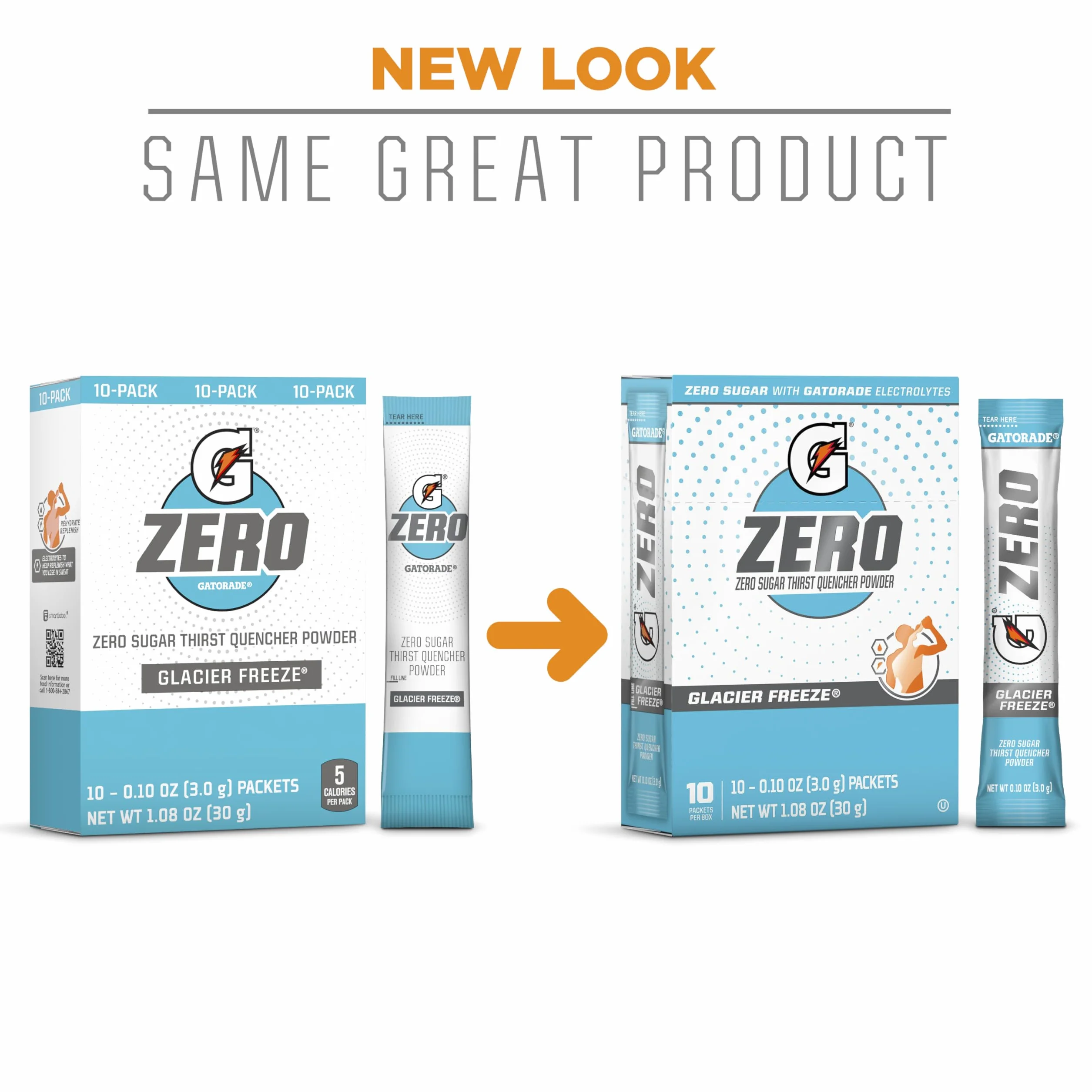 Gatorade G Zero Powder, Fruit Punch Variety Pack, 0.10oz Individual Packets (50 Pack)