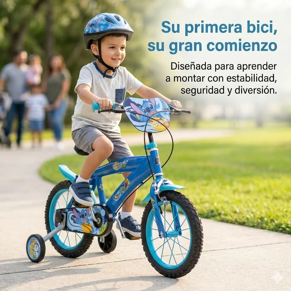 Bicicleta Infantil Toimsa Stitch Azul