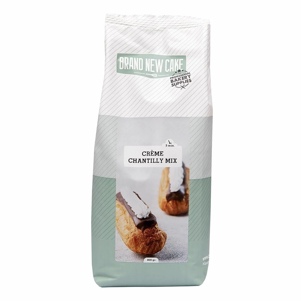 BrandNewCake® Mezcla de Crema Chantilly 800gr - Alternativa a la Crema de Mantequilla - Relleno y Decoración de Tartas