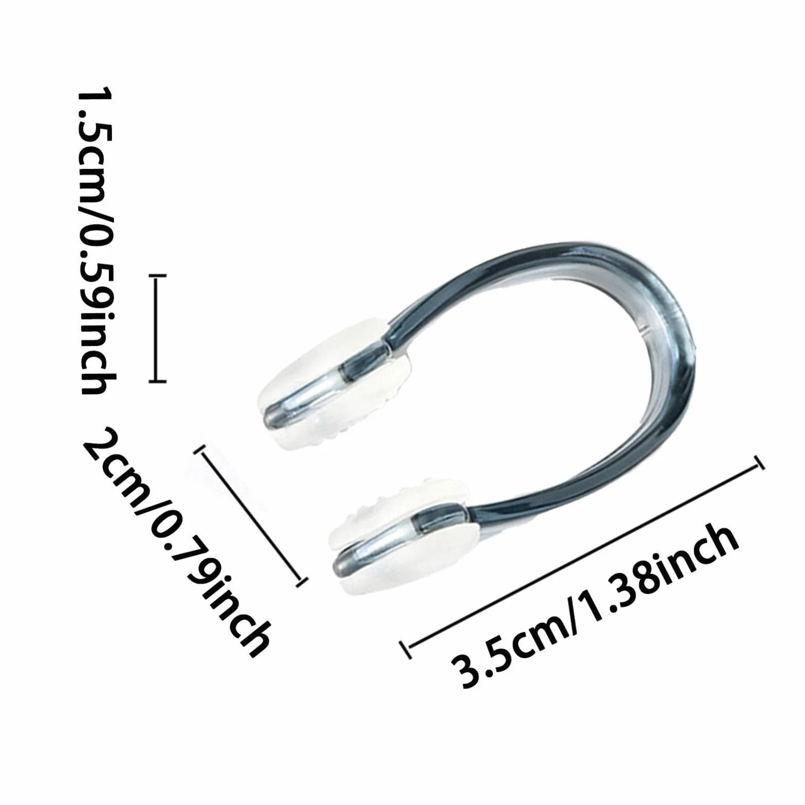 Clip Nasal de Silicona Impermeable Antideslizante 6 Piezas para Buceo, Natación, Deportes Acuáticos