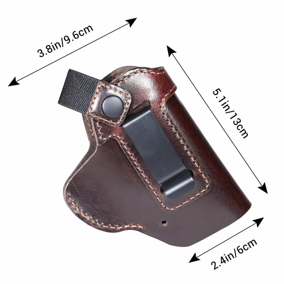Funda de Cuero para Pistola Oculta con Cinturón Táctica