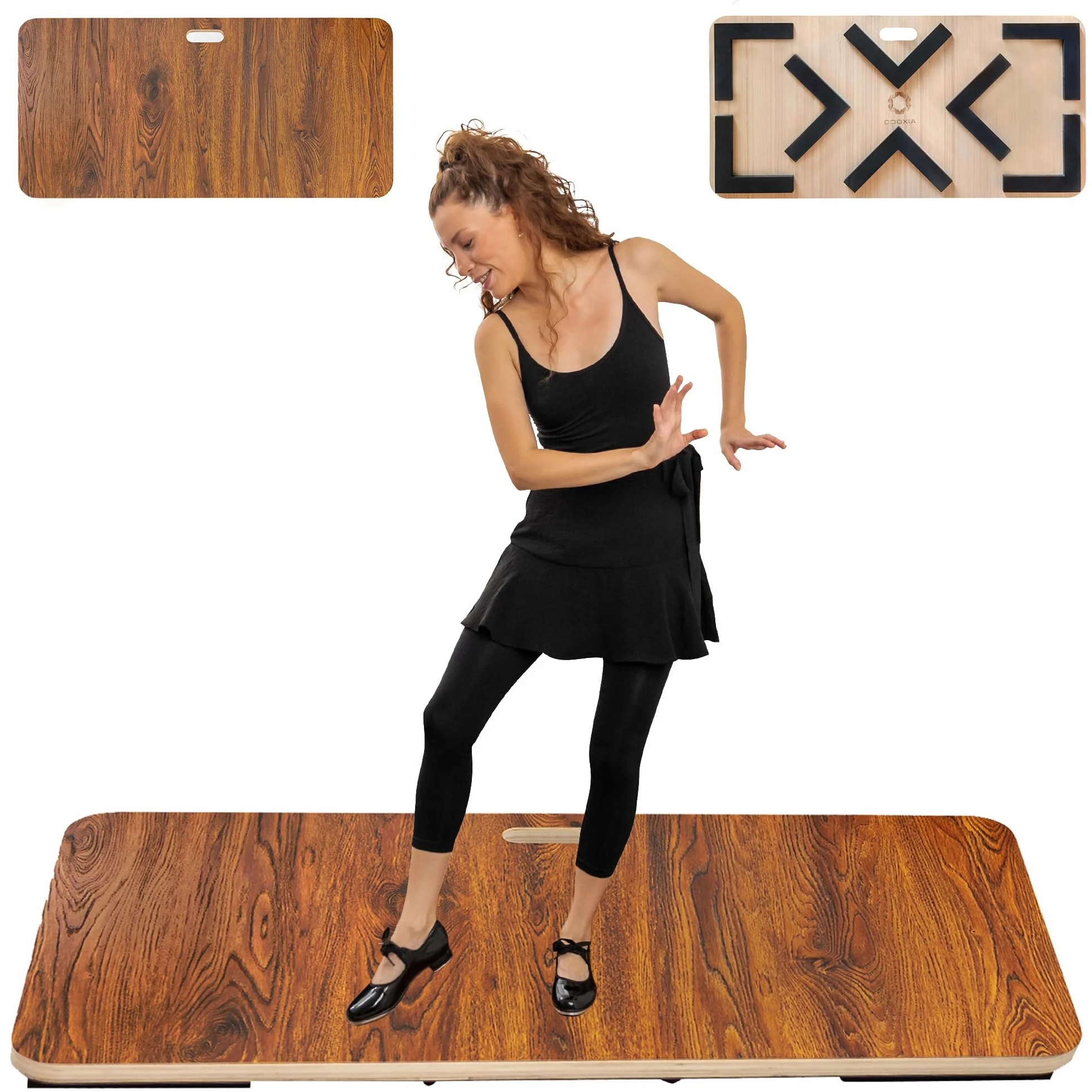 ODOXIA Tablero para Baile De Claqué Portátil Suelo Acolchado para Casa y Estudio