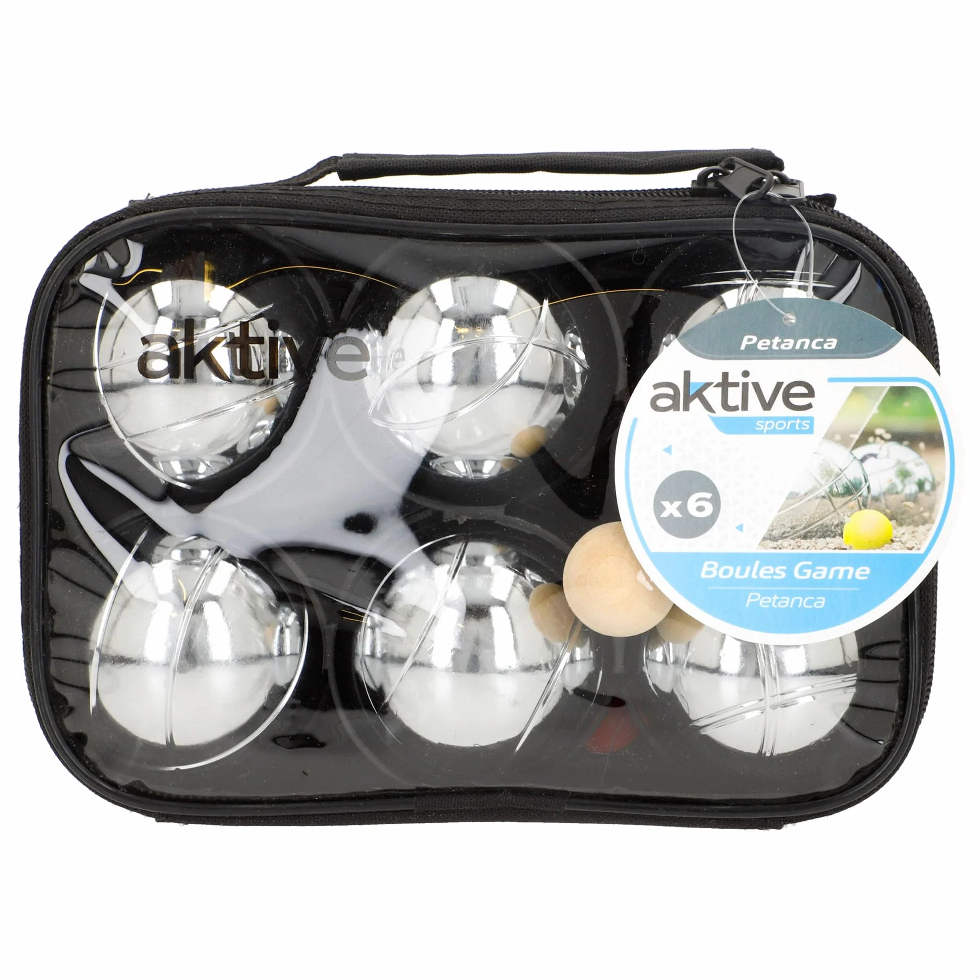 Aktive 54036 Set de petanca 6 bolas
