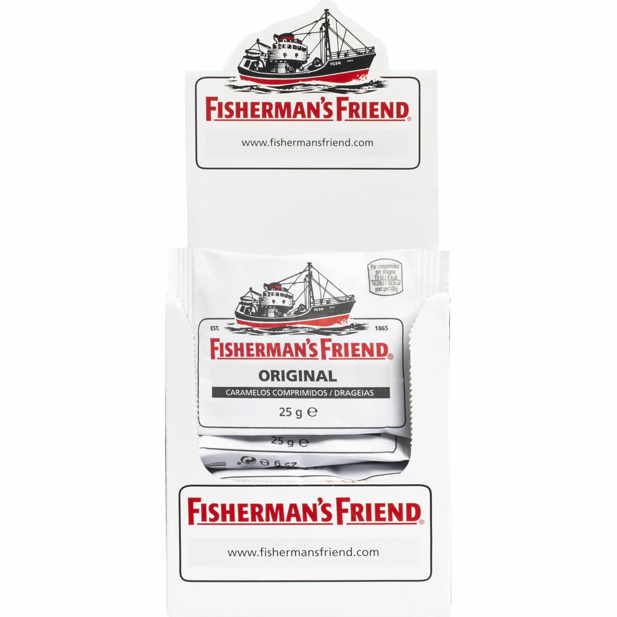 Fisherman's Friend Original, Caramelo Comprimido - 24 unidades de 25 gr. (Total 600 gr.)
