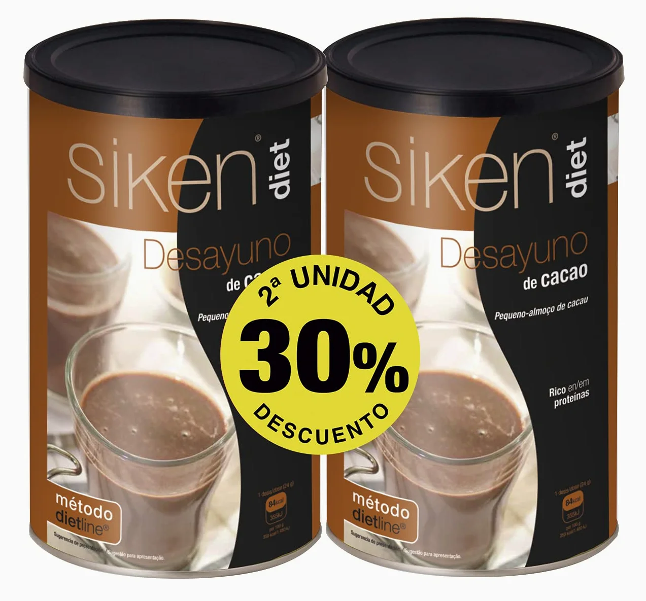 Siken Diet DUPLO Desayuno Cacao Bote, 2x400g