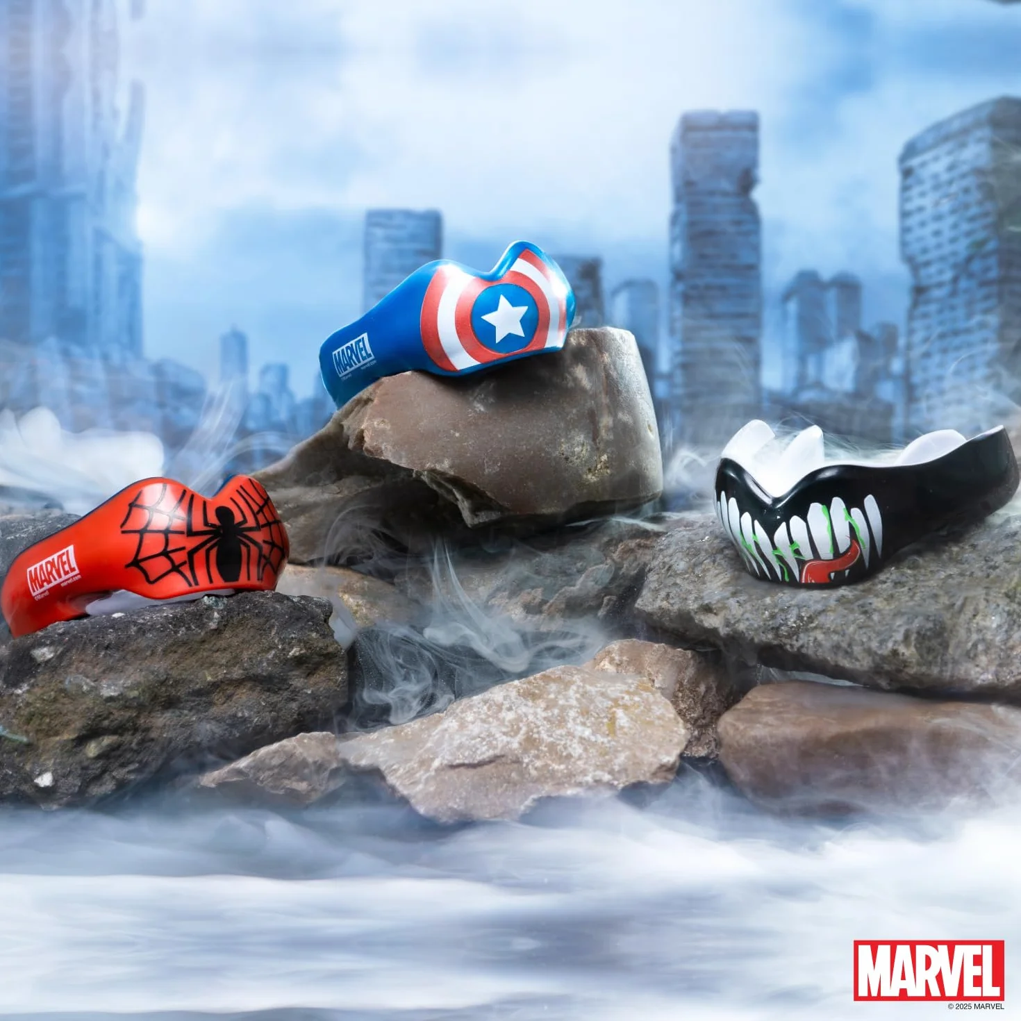 Marvel Venom Protector Bucal Deportivo para Aparatos Ortopédicos, Talla Única para Boxeo, MMA, Rugby