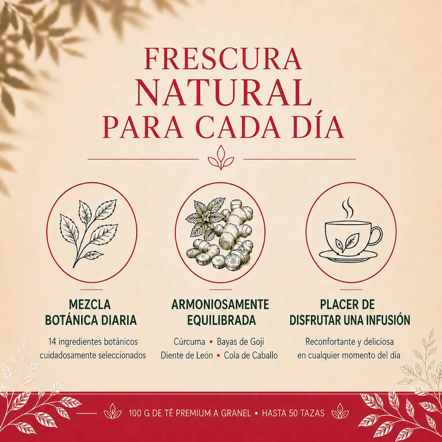 DETOX | Té Depurativo | Infusión drenante con efecto diuretico | Te Verde, Cola de Caballo, Diente de León, Curcuma, Jengibre, Bayas de Goji, Piña | Antioxidante Natural 100g
