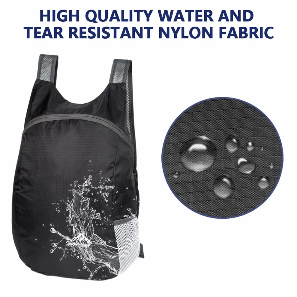 Mochilas plegables ultra ligeras resistentes al agua para viajes camping escalada