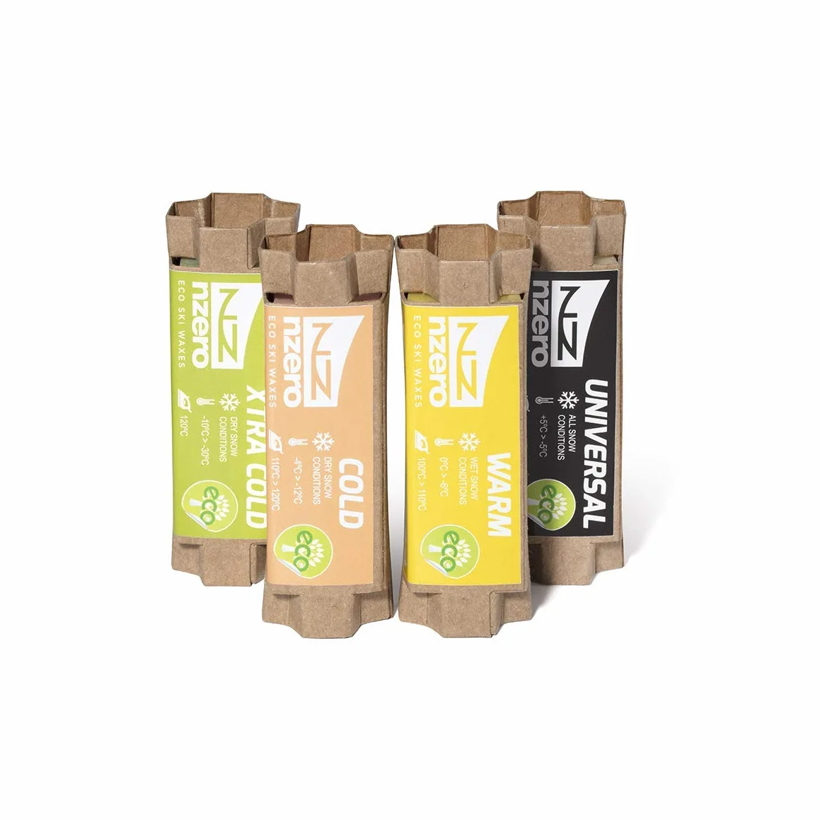 N-ZERO Bloques Cera Eco Universal Cera Vegetal Orgánica Esquí Snow