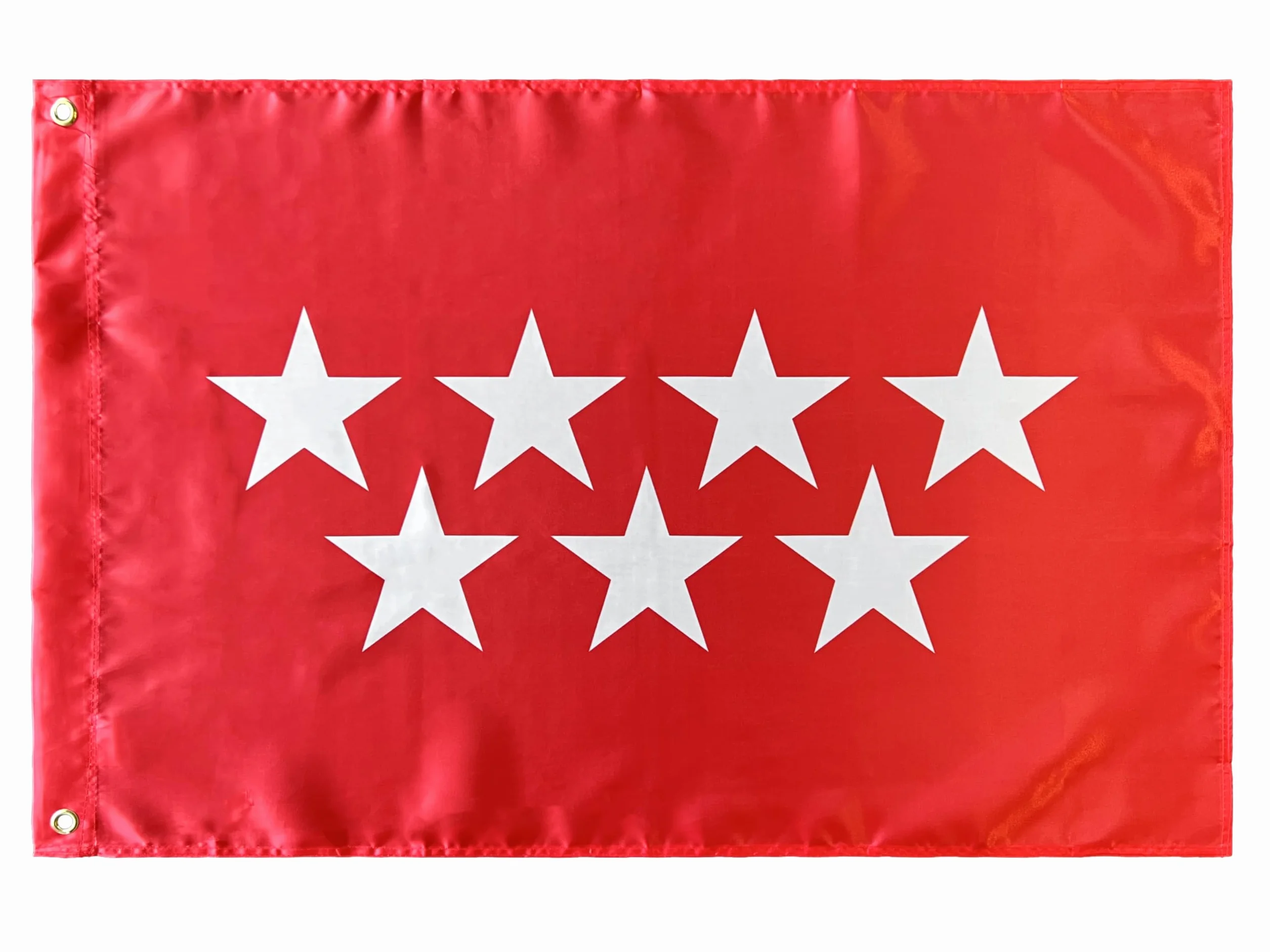Bandera Comunidad Madrid 60 x 90 cm Satén 2 Ojales