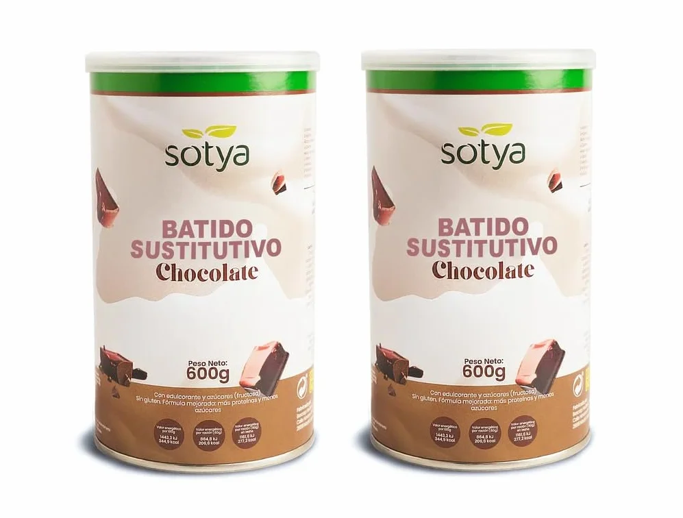Pack 2 Unidades | Batido Saciante Sabor Chocolate 600 Gramos
