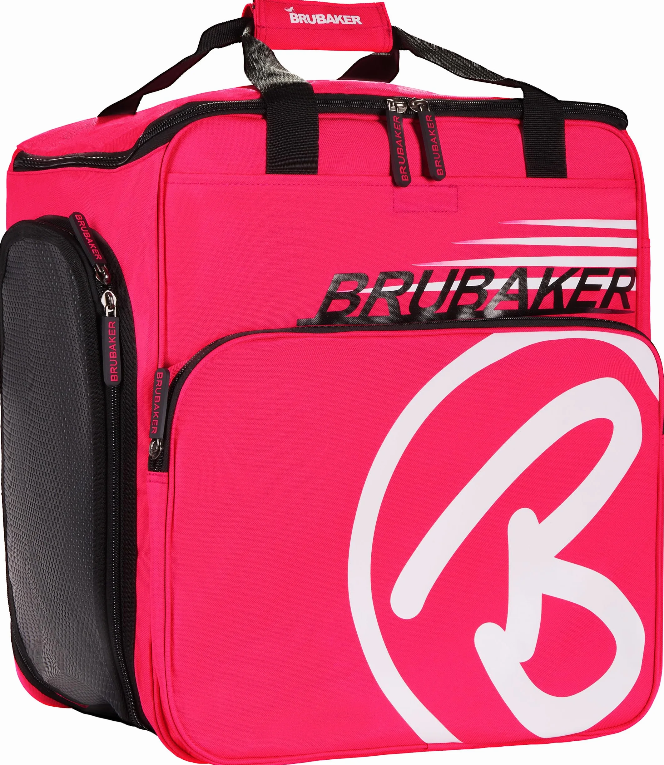 BRUBAKER Super Champion 2.0 Bolso para Deporte Mochila Porta Botas De Esquí Rosa Blanco