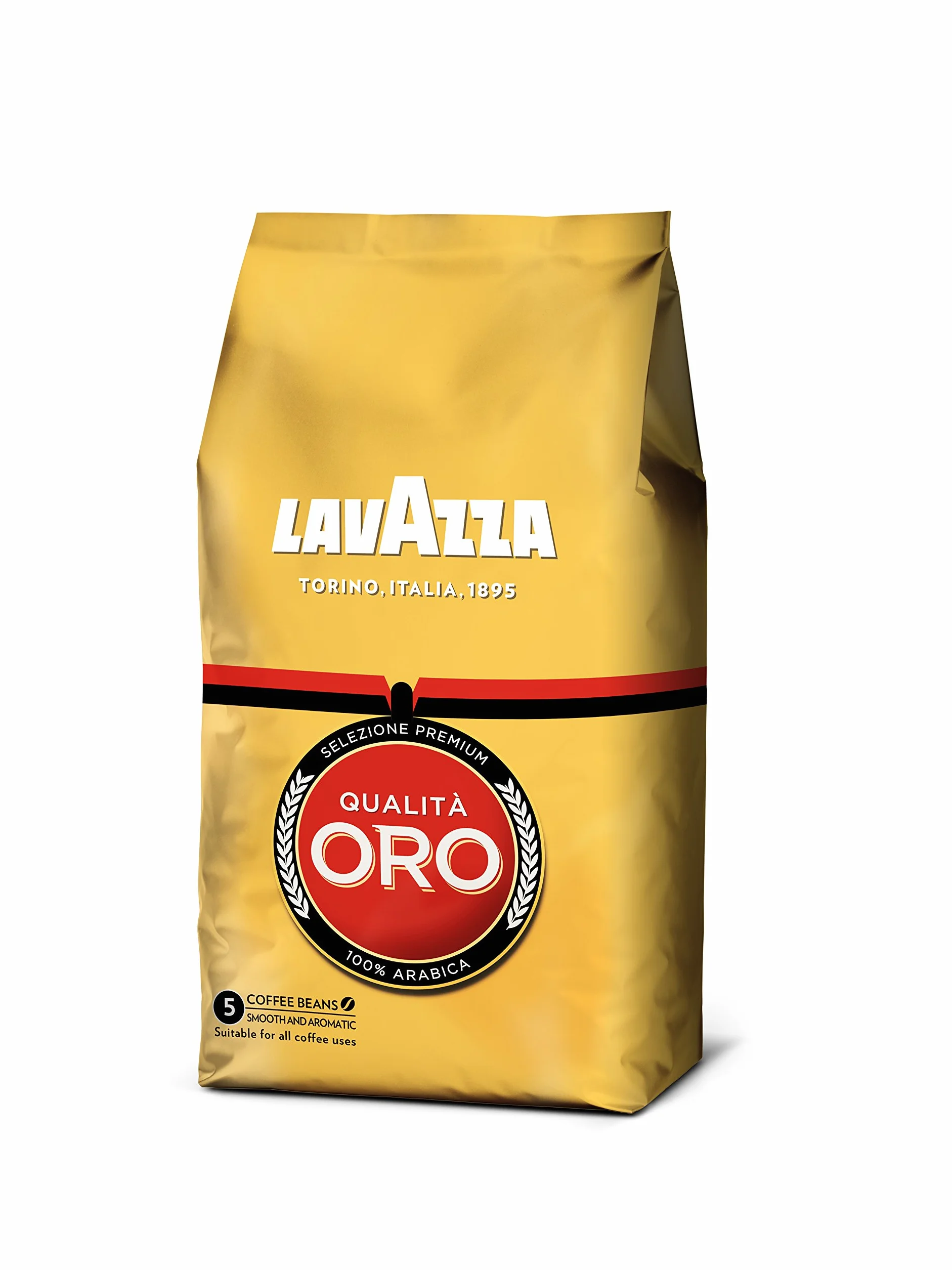 4x Lavazza Qualita Oro, Café de grano tostado - 1kg