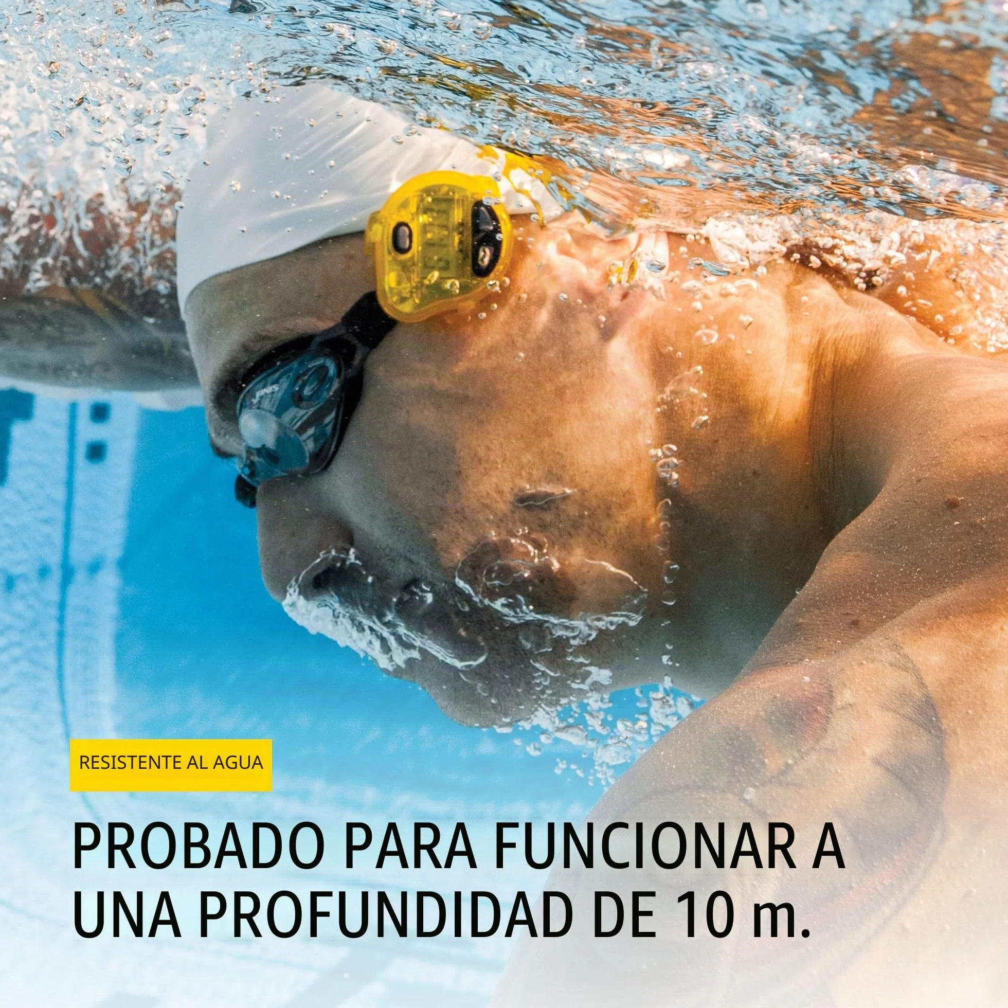 Finis Erweiterte Akustische Metronom Tempo Trainer Pro Cronómetro de natación, Amarillo, Small