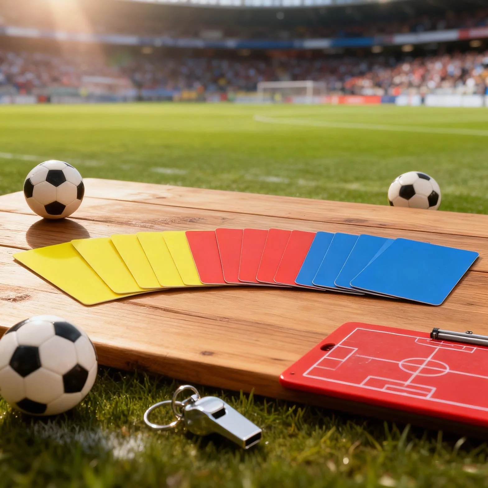 Tarjetas Rojas y Amarillas para Fútbol 3 Piezas Herramienta para Jueces de Alta Visibilidad
