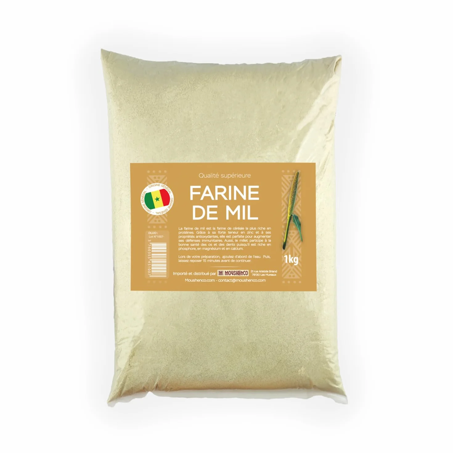 Harina de Mijo | Origen Senegal | 1KG | Moushenco