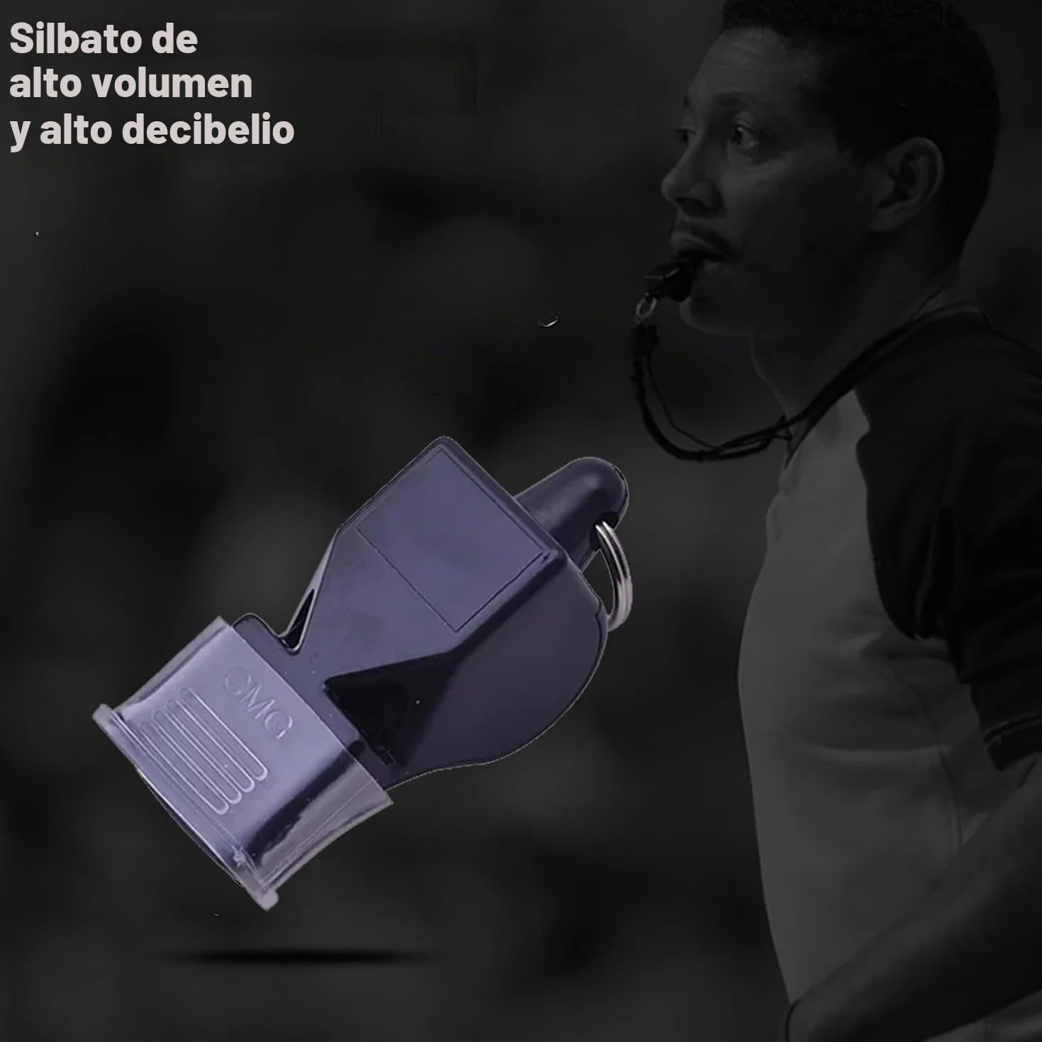 Silbato para Entrenador o Árbitro Deportivo Profesional con Cordón