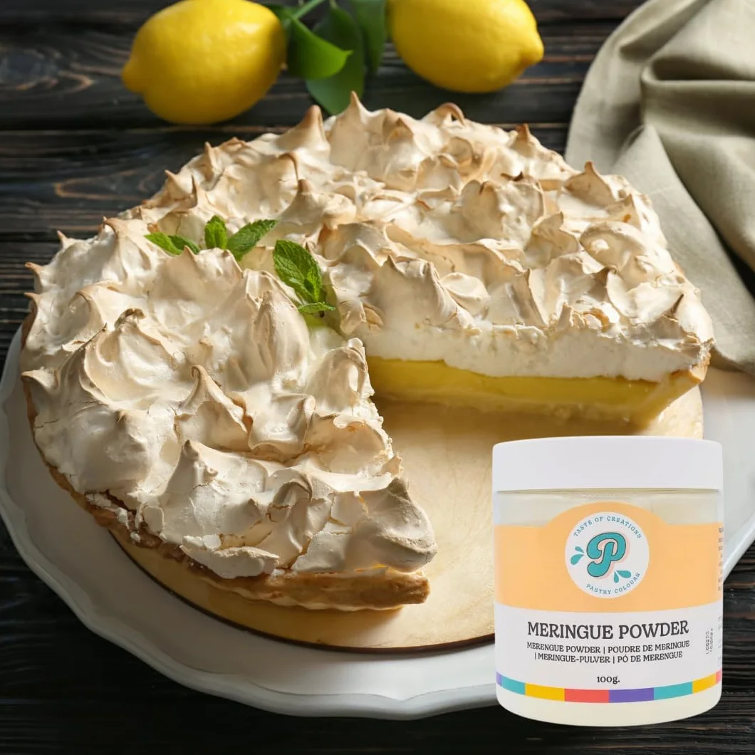 PASTRY COLOURS, Merengue en Polvo, Alto Contenido en Proteinas, sin Azúcar, Preparado para Merengue, Ideal Para Reemplazar las Claras de Huevo Crudas, 100 Gramos