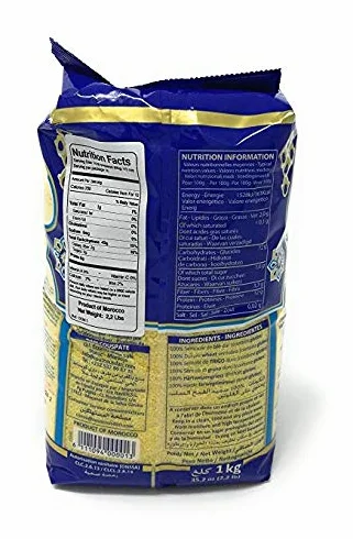 Dari - Cuscús marroquí mediano (1 kg, 1 kg, 3 unidades)