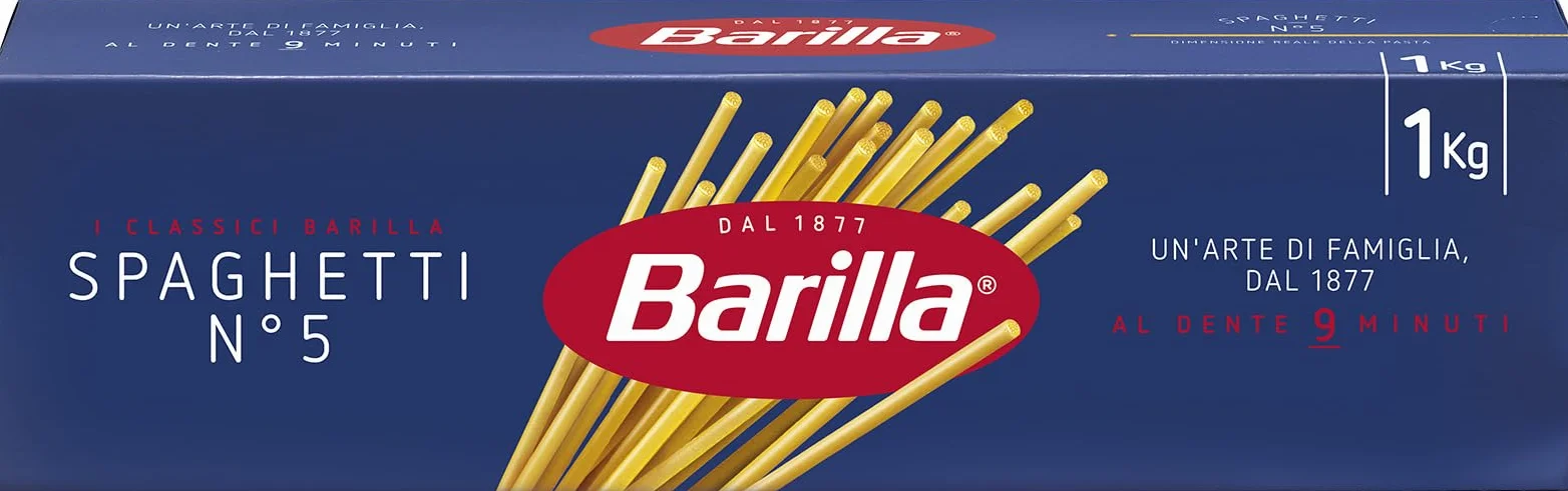 Barilla Pâtes Spaghetti N°5, 1kg