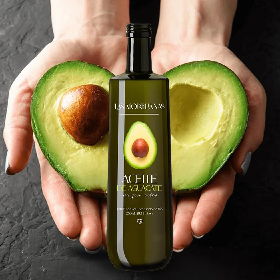 Las Morelianas Aceite de Aguacate Virgen Extra 100% Natural, Producido en México, Botella de Cristal 250ml