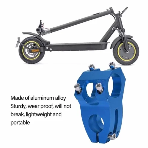 Vástago universal de aleación de aluminio 23,5 mm para SmartGyro KuKirin scooter negro