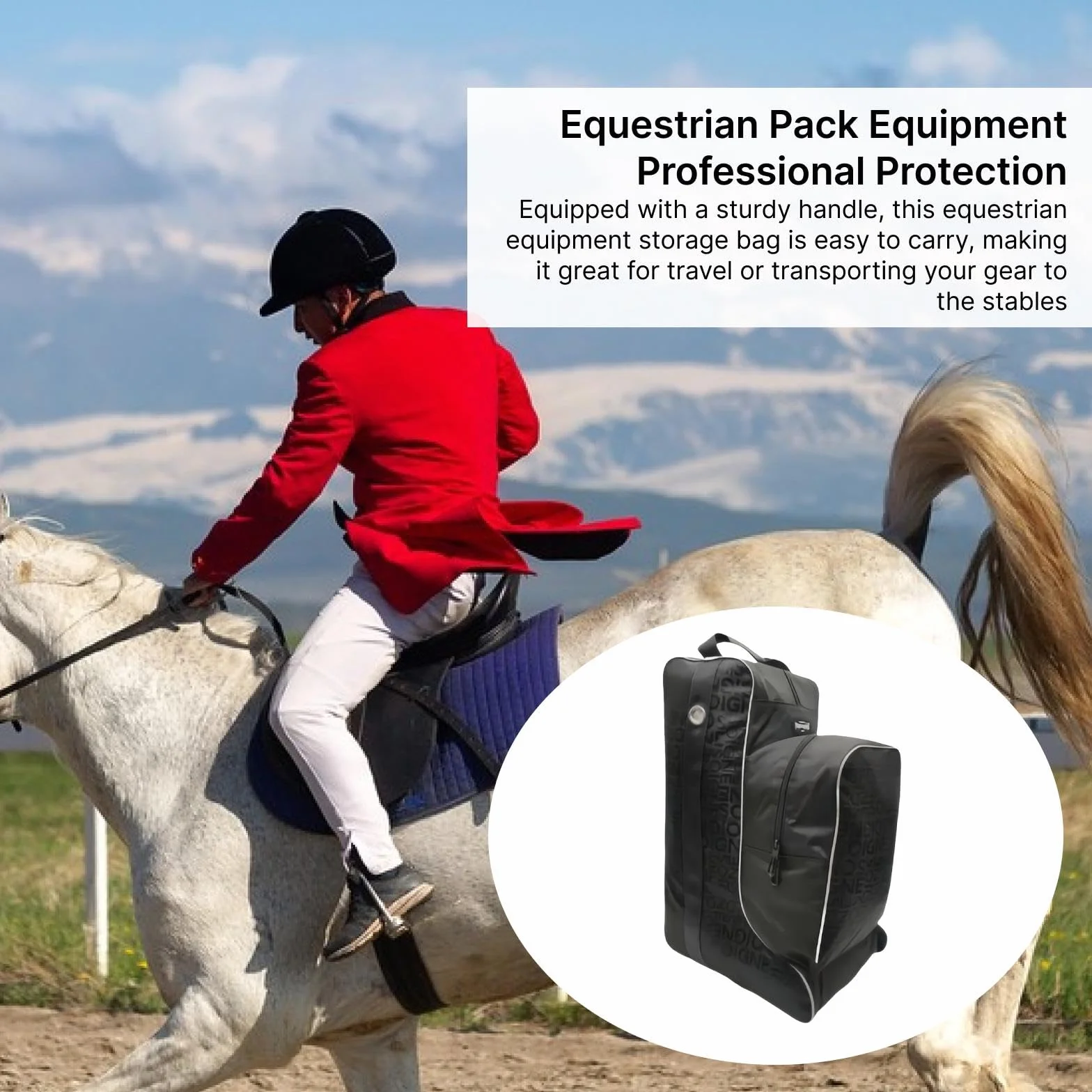 Sharplace Bolsa para Botas de Montar Tela Oxford Impermeable con Asa de Transporte