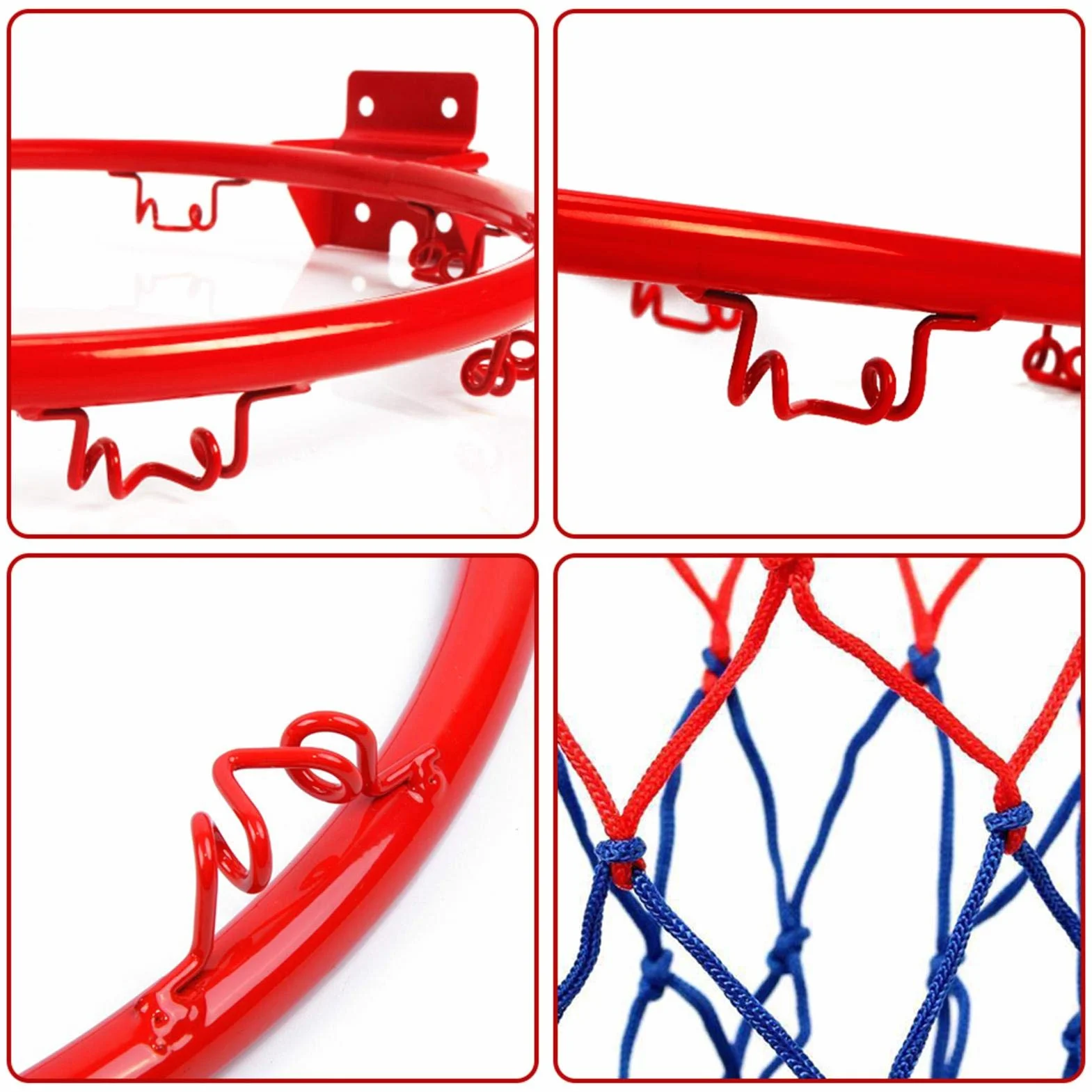 Canasta de baloncesto de pared de hierro 32 cm para exterior e interior