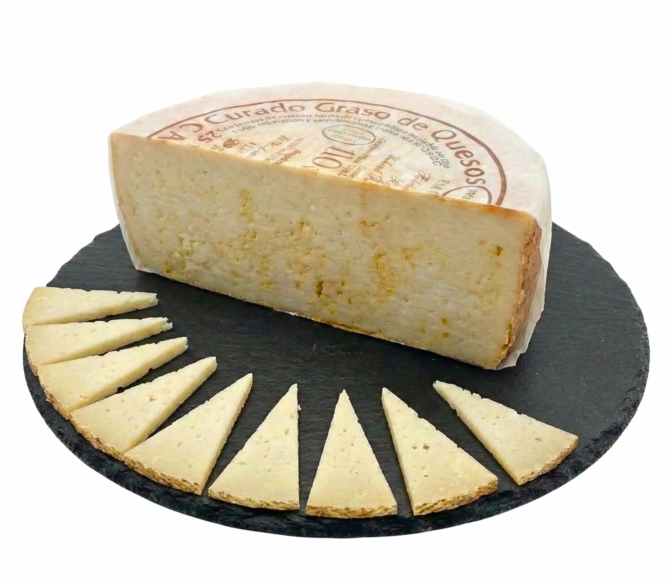 Queso de Oveja y Cabra Curado – Leche Cruda, Aceite Oliva en pasta – Fuerte y Picante – Media Pieza 1,4kg – Auténtico Ocaña | curación 5-12m, Toledo, regalo gourmet, añejo, sin pasteurizar
