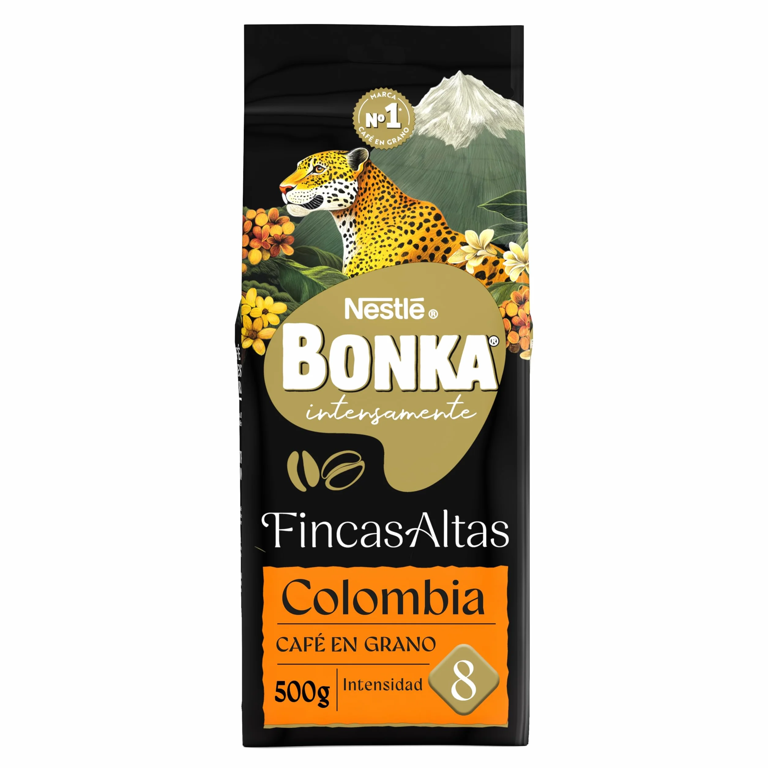 Bonka Café Grano Colombia 500g, intensidad 8