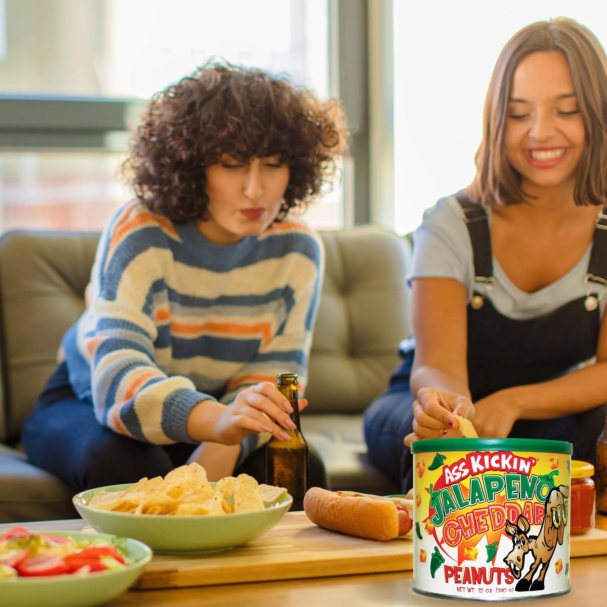 Ass Kickin' Jalapeno Cheddar Peanuts - 12 oz