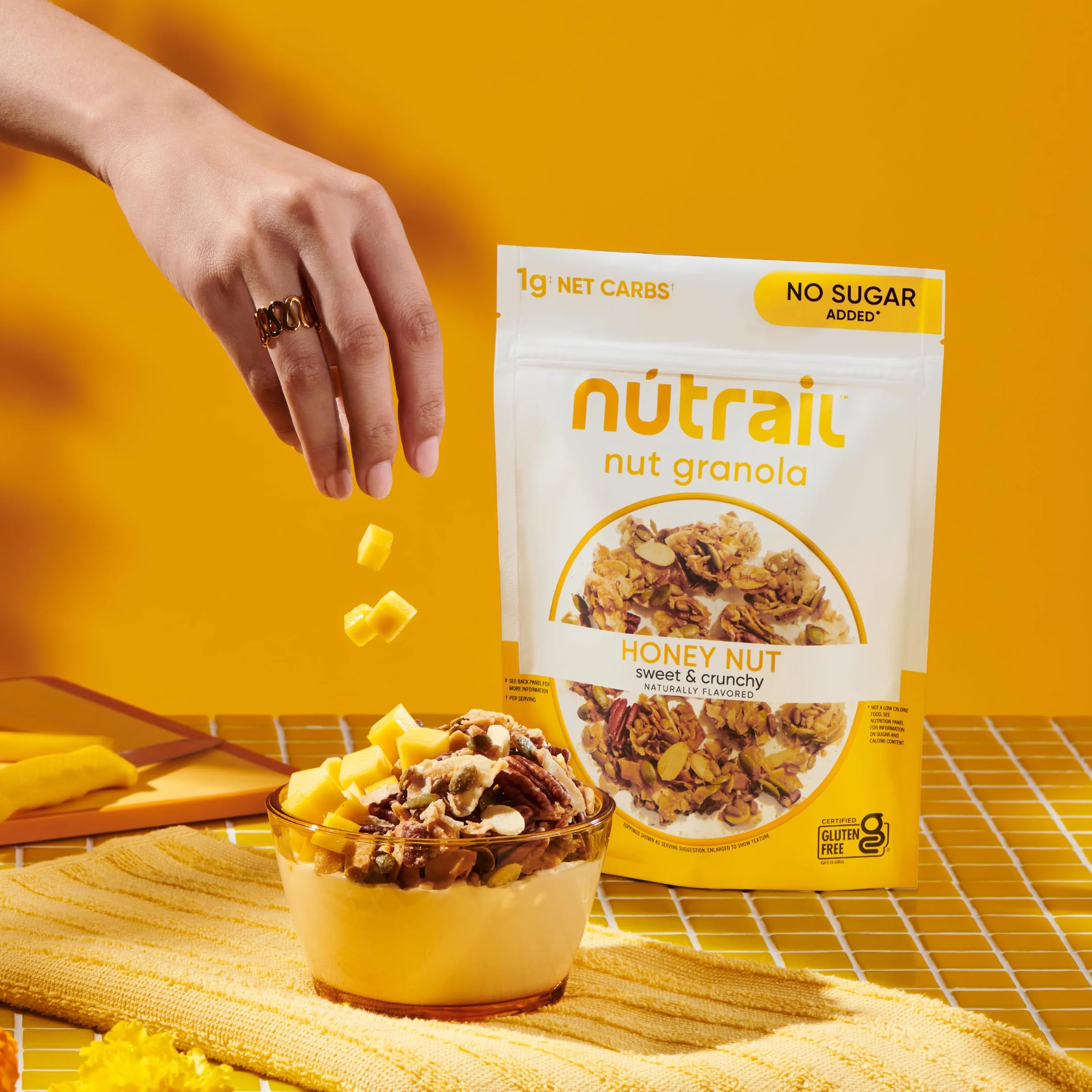 NuTrail Juego de 3 cereales de nuez, sin azúcar añadido, keto, bajo en carbohidratos, sin gluten, sin cereales, desayuno saludable, 237 ml