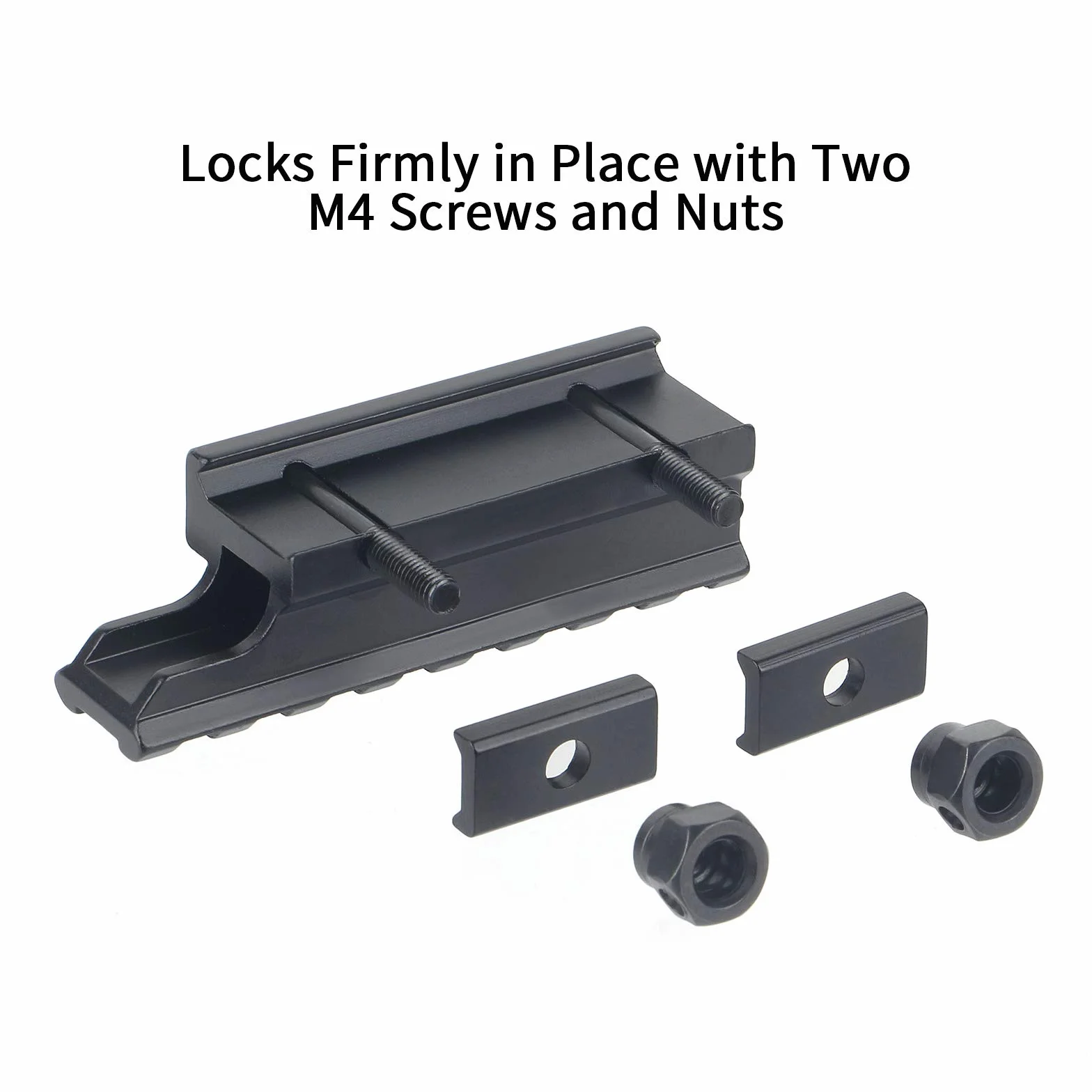 Base de Riel Vertical Táctico de 20 mm Soporte Adaptador para Montaje de Riel Picatinny