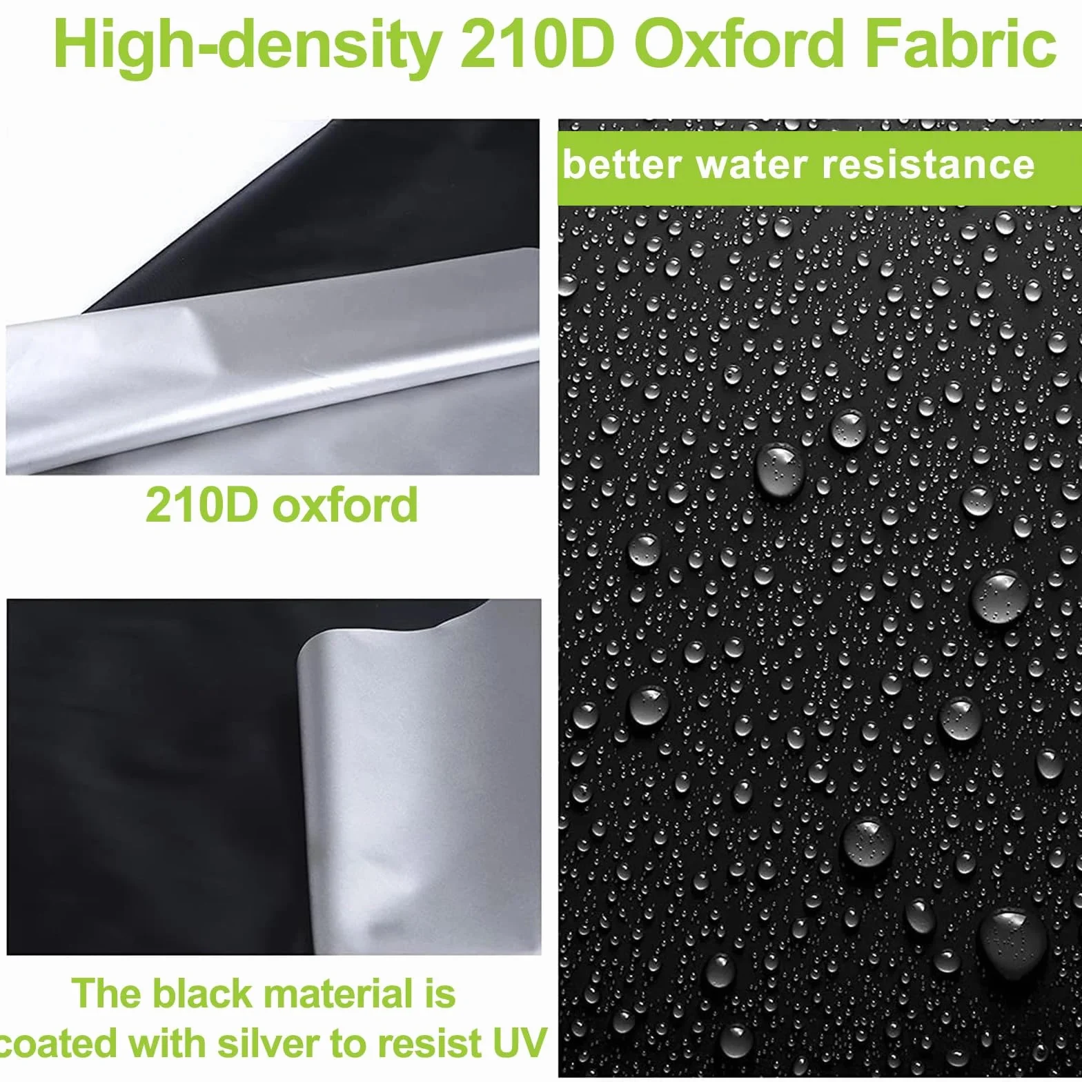 Funda para Carrito de Golf Impermeable Cubierta Oxford para Lluvia y Polvo para 4 Personas Ezgo Club Car Yamaha
