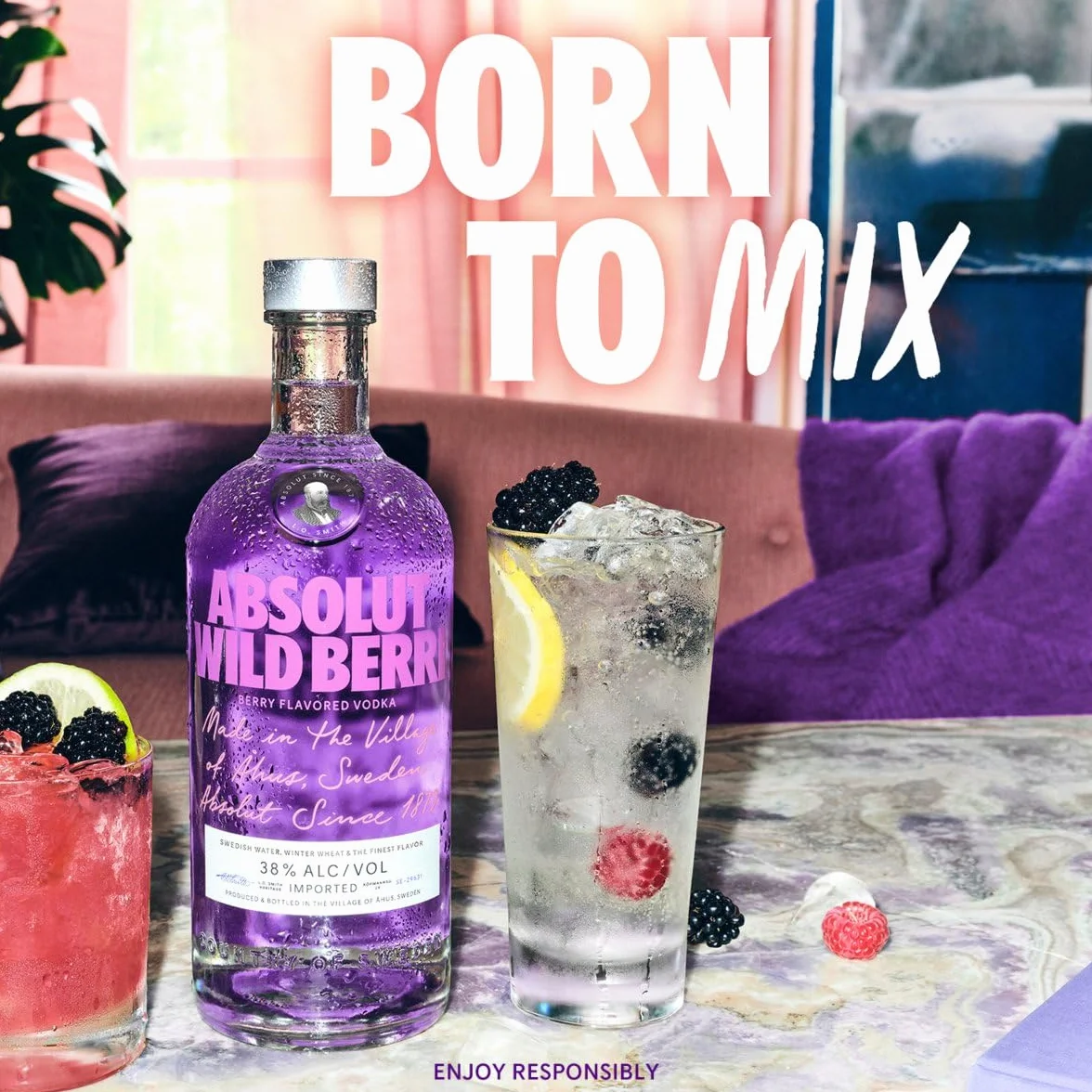 Absolut WILD BERRY Flavored Vodka 38% Vol. 0,7l