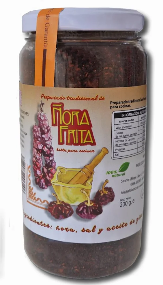 Ñora Frita 200g Artesanal Sin Colorantes ni Conservantes para Arroces Calderos y Guisos