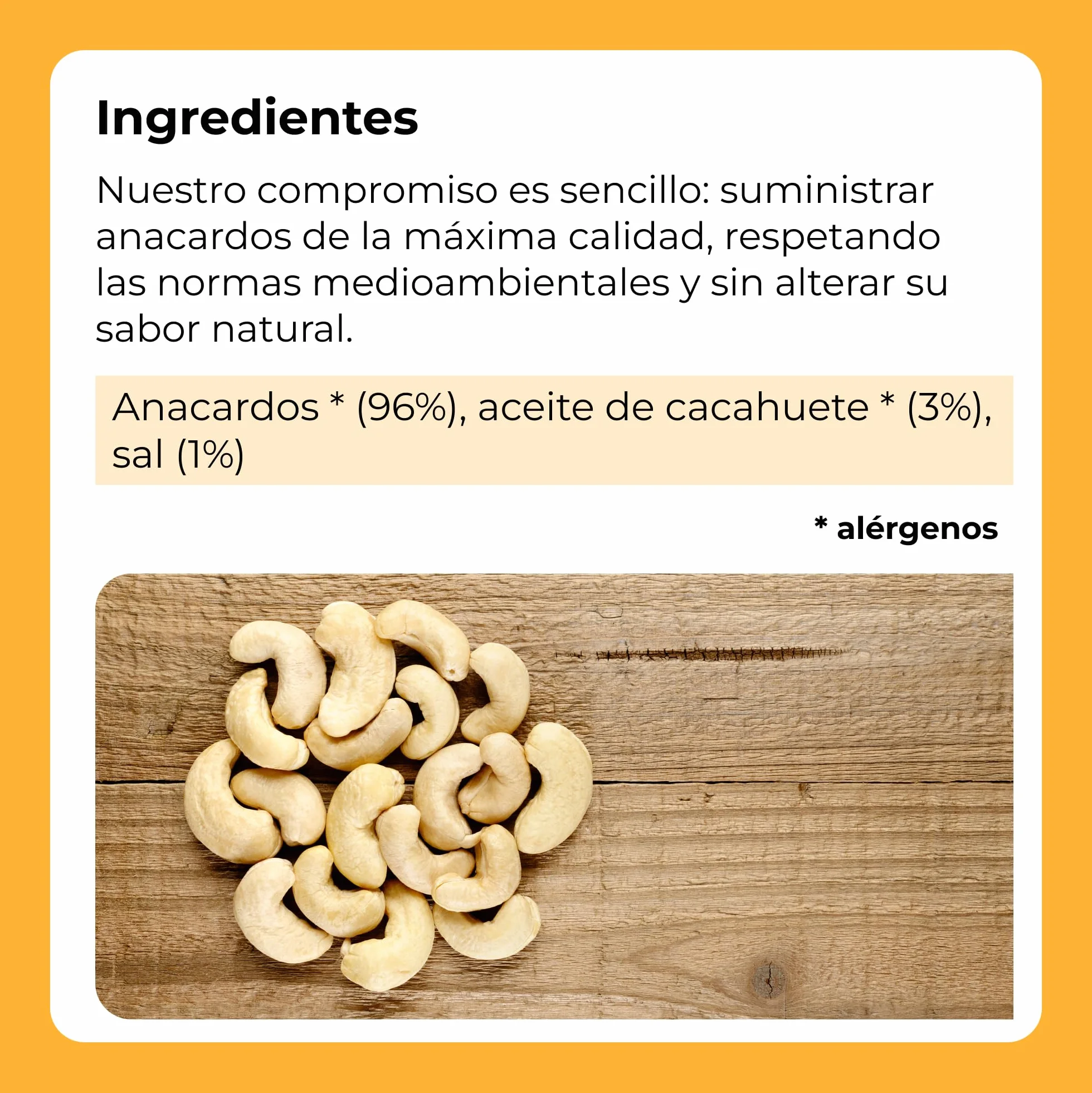 Anacardos Salados Enteros | 1 Kg de Piezas de Frutos Secos de Origen 100% Natural | Nuez Sin Cáscara | Anacardium Occidentale | Tostados | Cashews nuts | Dieta vegana y vegetariana