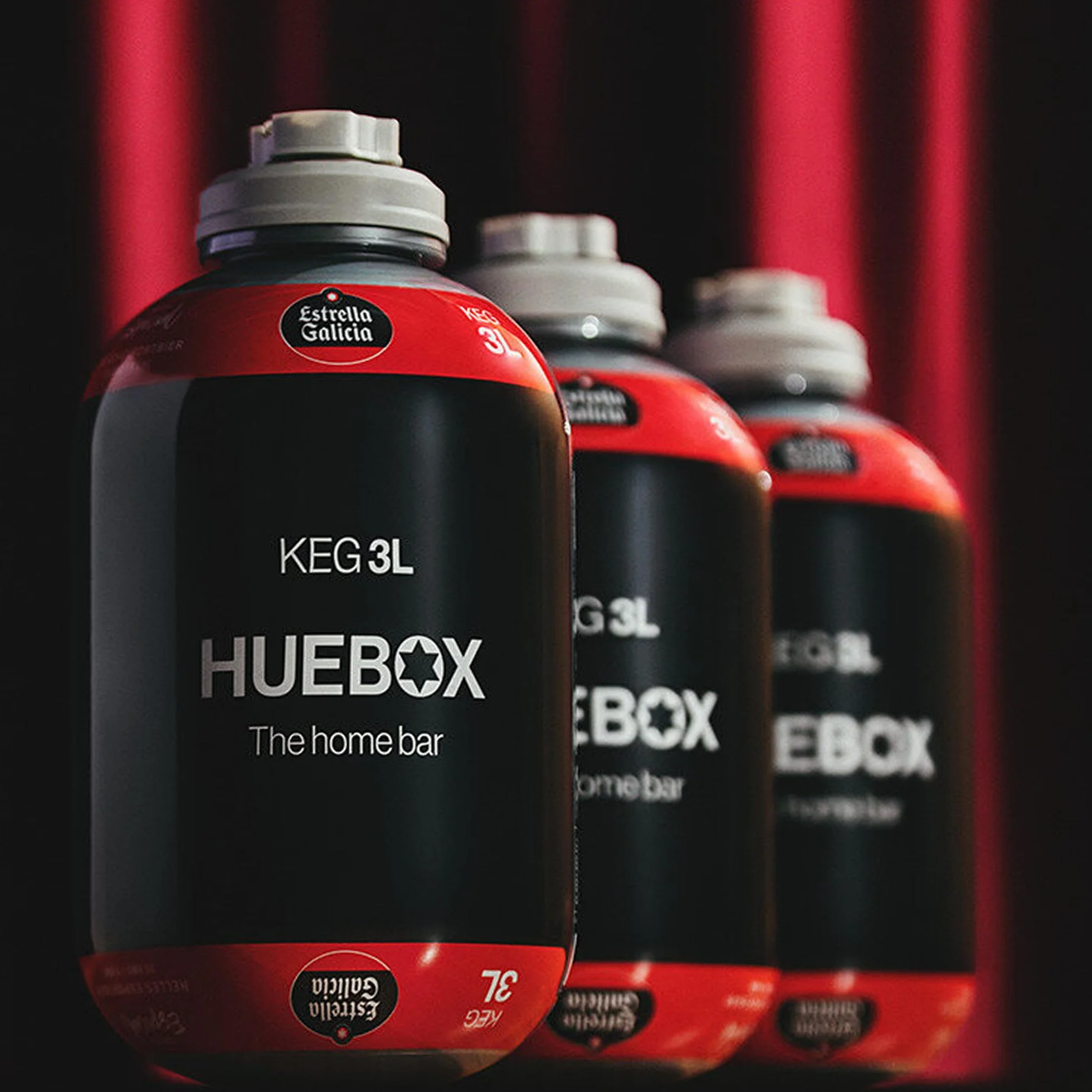 Estrella Galicia Especial Pack 2 Barriles 3L para Tirador HUEBOX Cerveza Lager 5,5% Vol 6 L